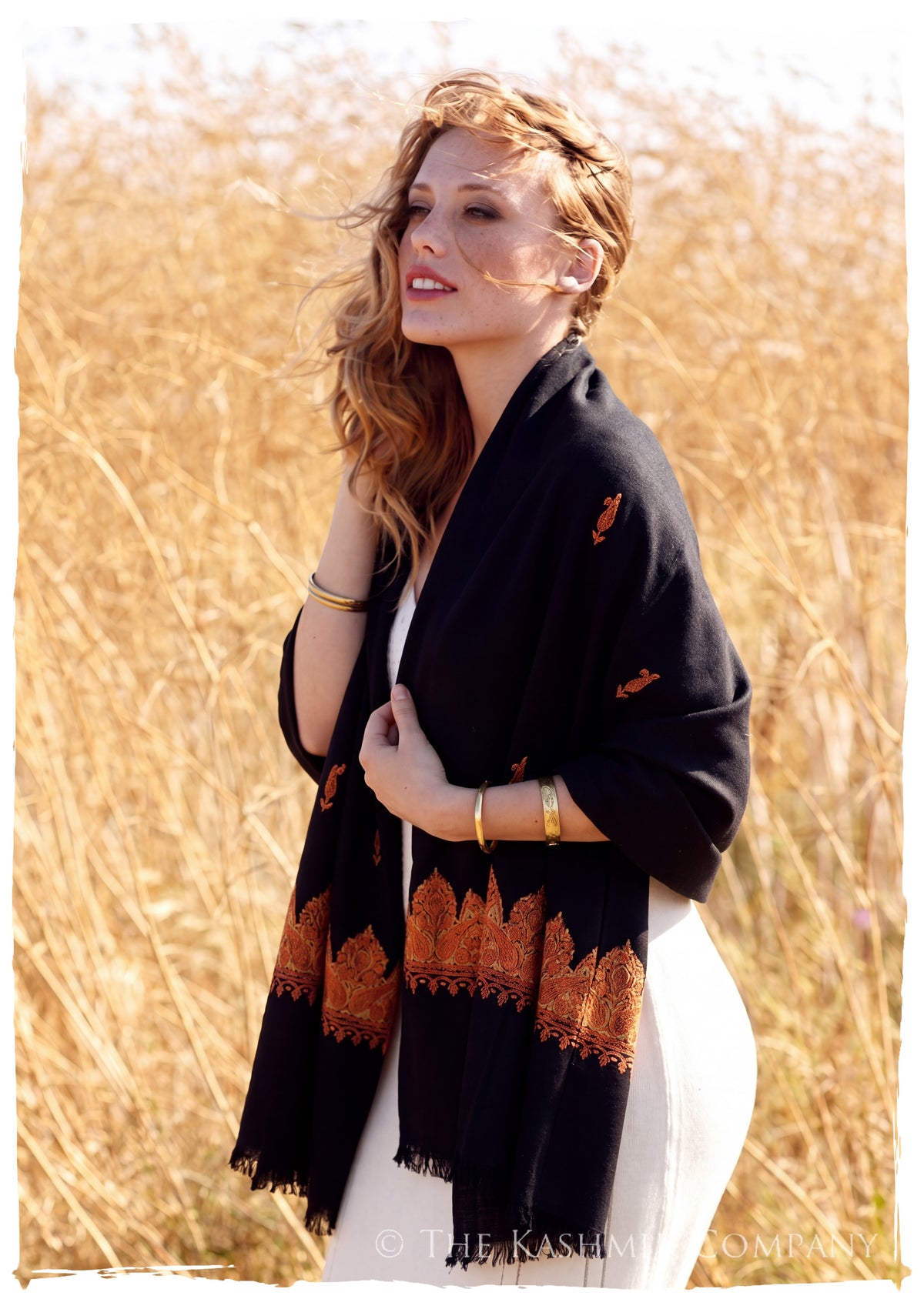 Isabella Frontières Paisley Gift Shawl — lifestyle