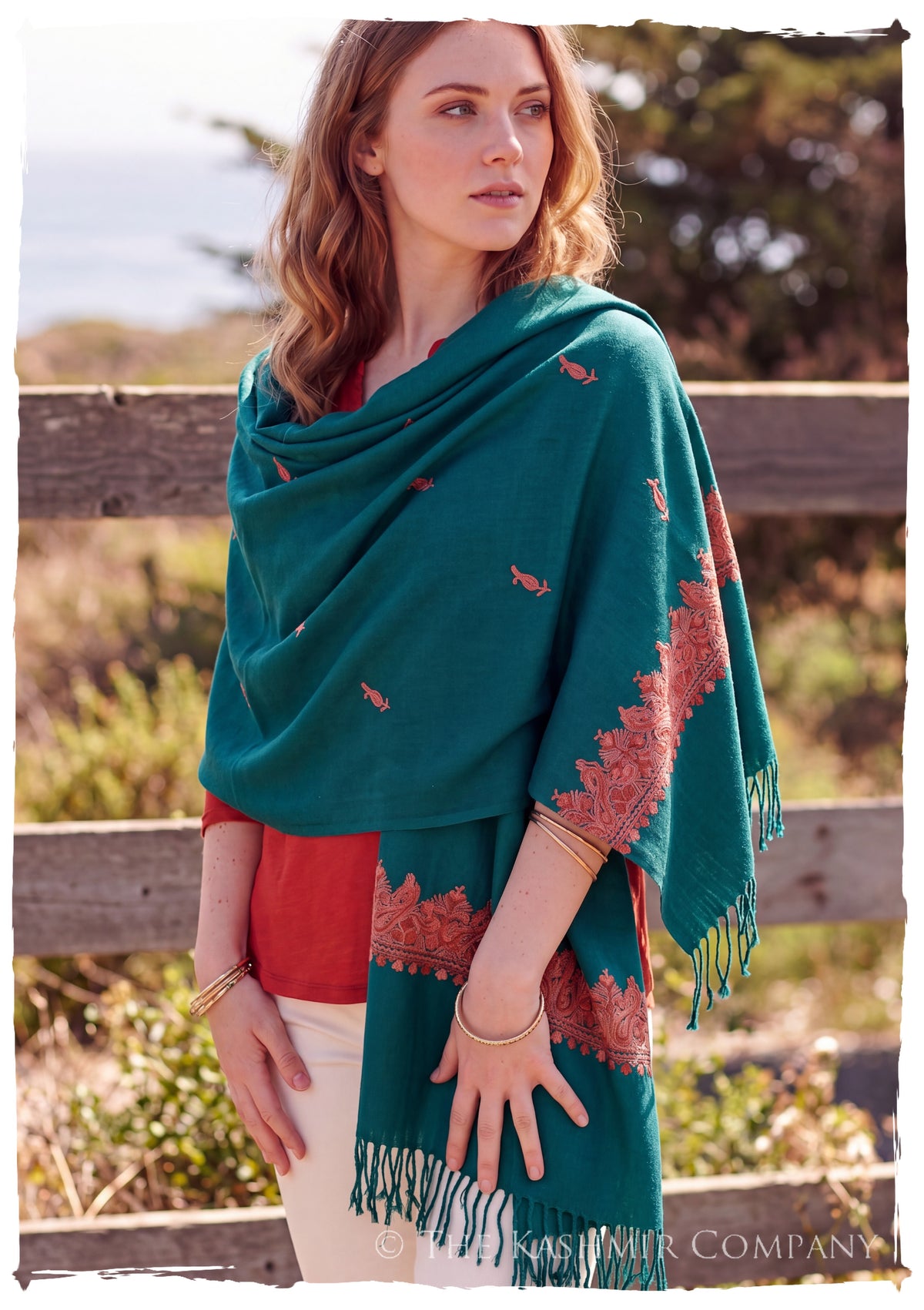 Lorena Frontières Paisley Gift Shawl — lifestyle
