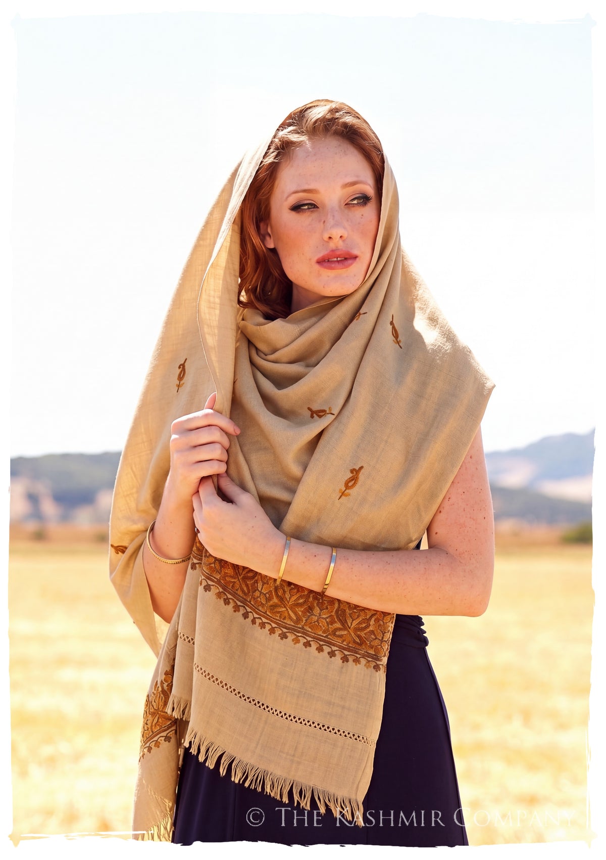 Alexandrinè Frontières Paisley Gift Shawl — lifestyle