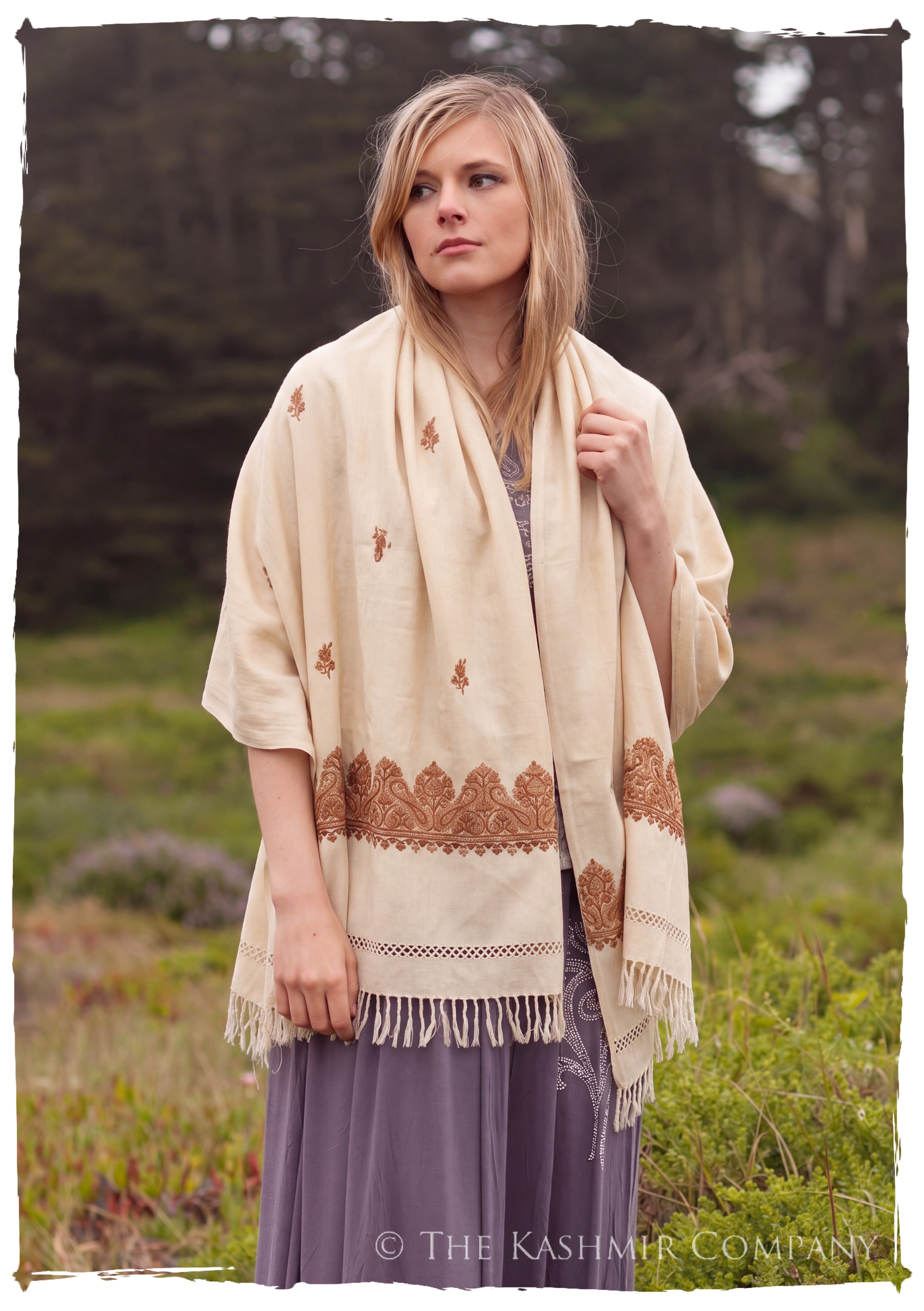 Anastasiè Frontières Paisley Gift Shawl — lifestyle
