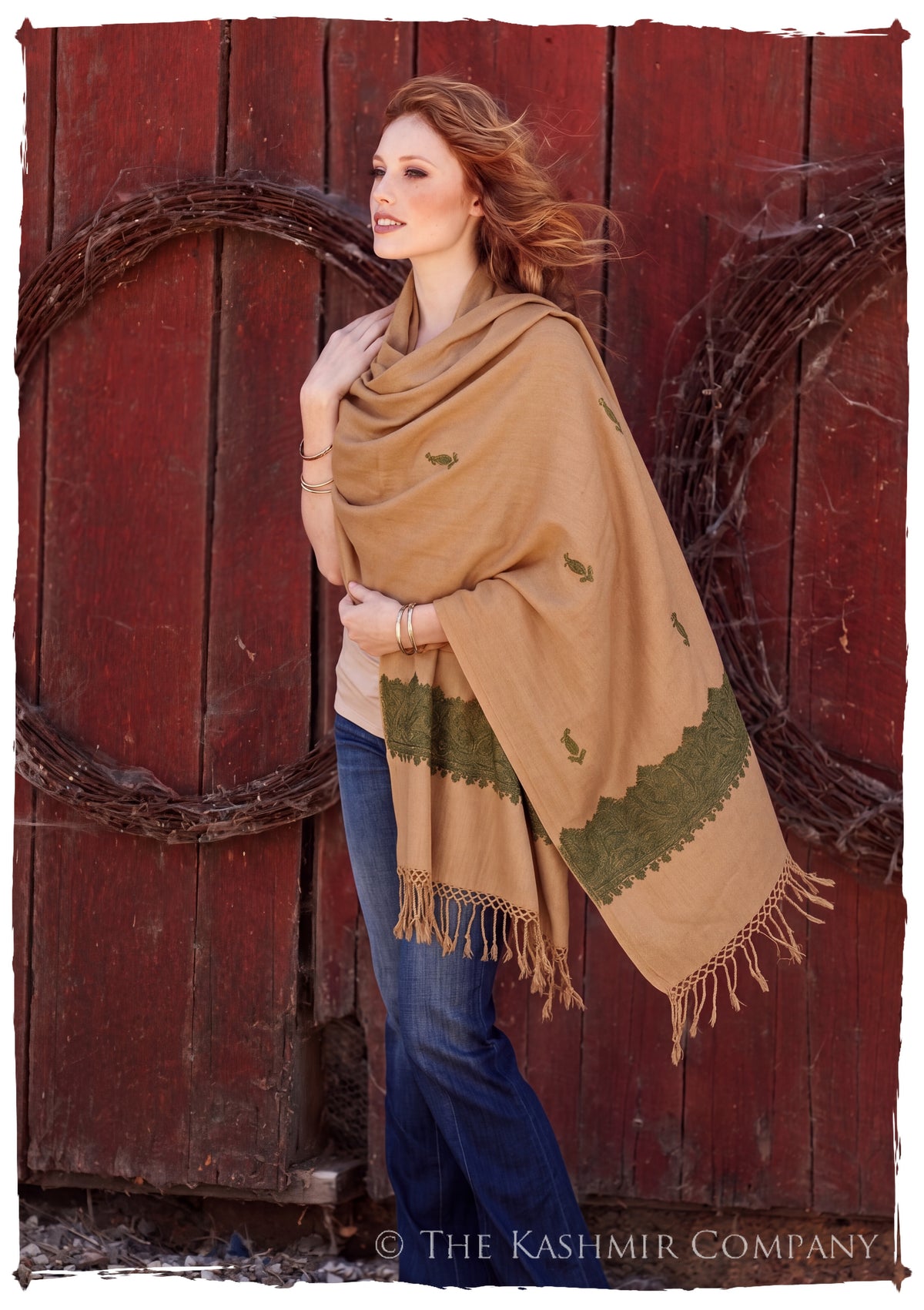 Angelinè Frontières Paisley Gift Shawl — lifestyle