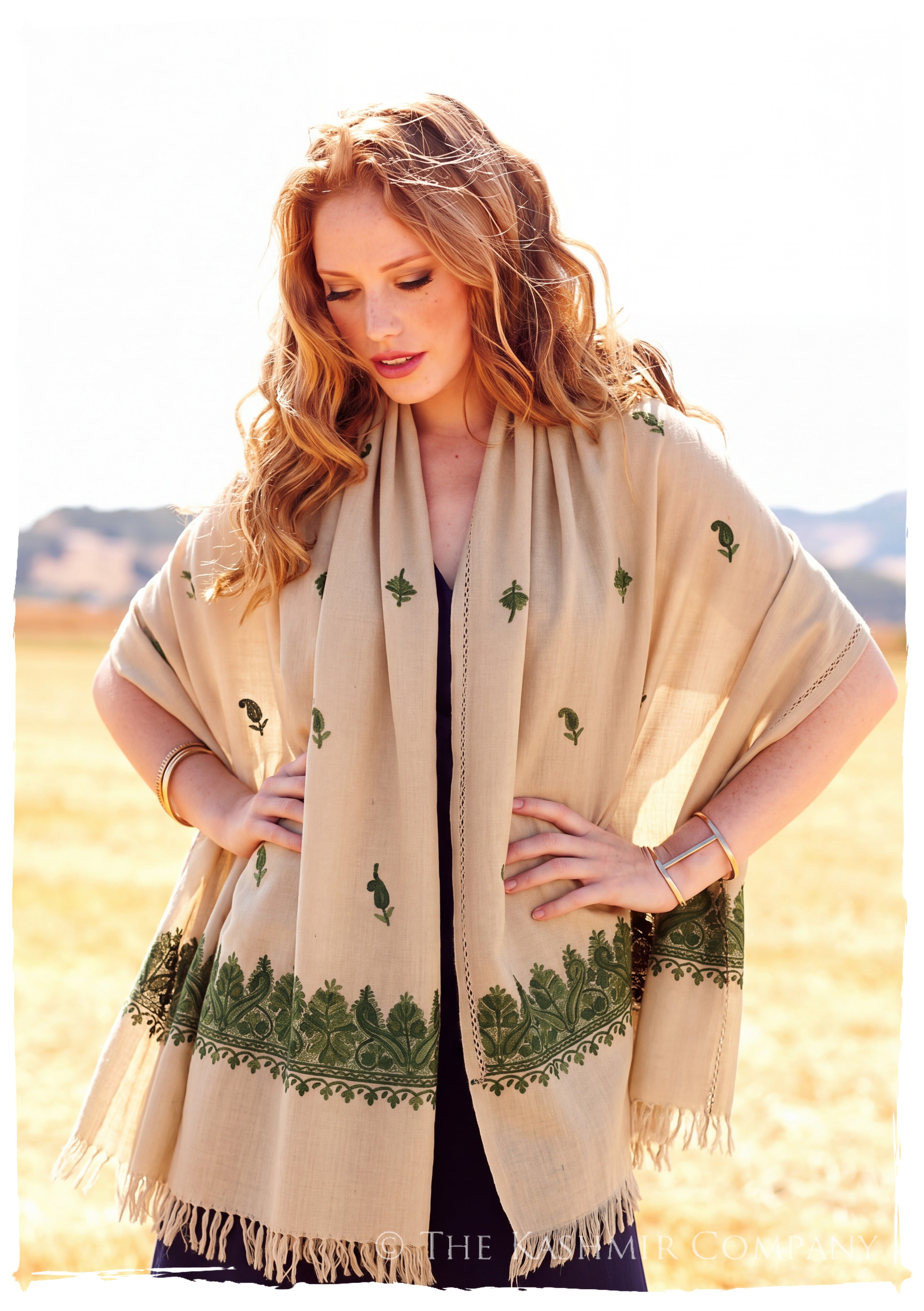 Annetté Frontières Paisley Gift Shawl — lifestyle