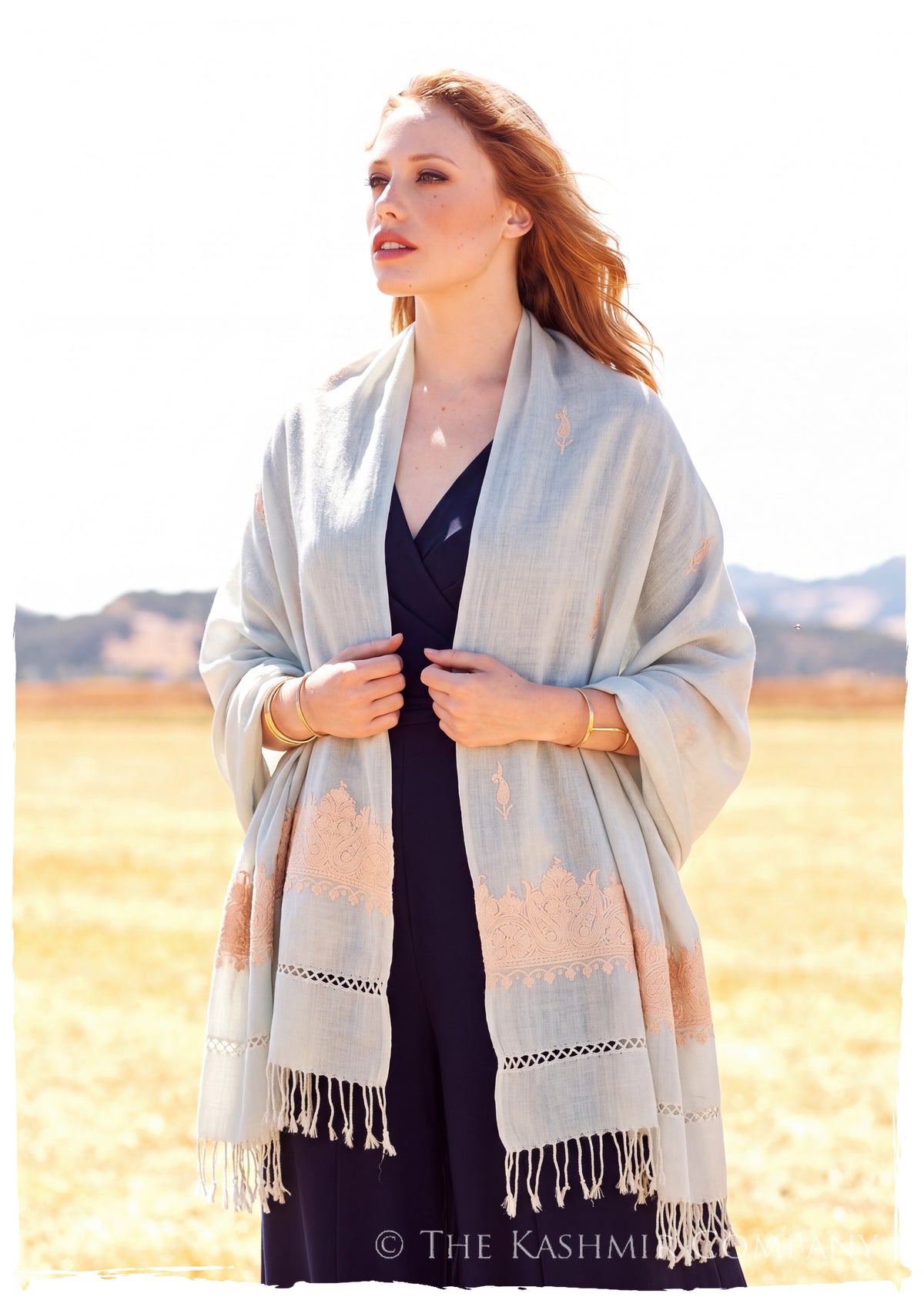 Berthé Frontières Paisley Gift Shawl — lifestyle