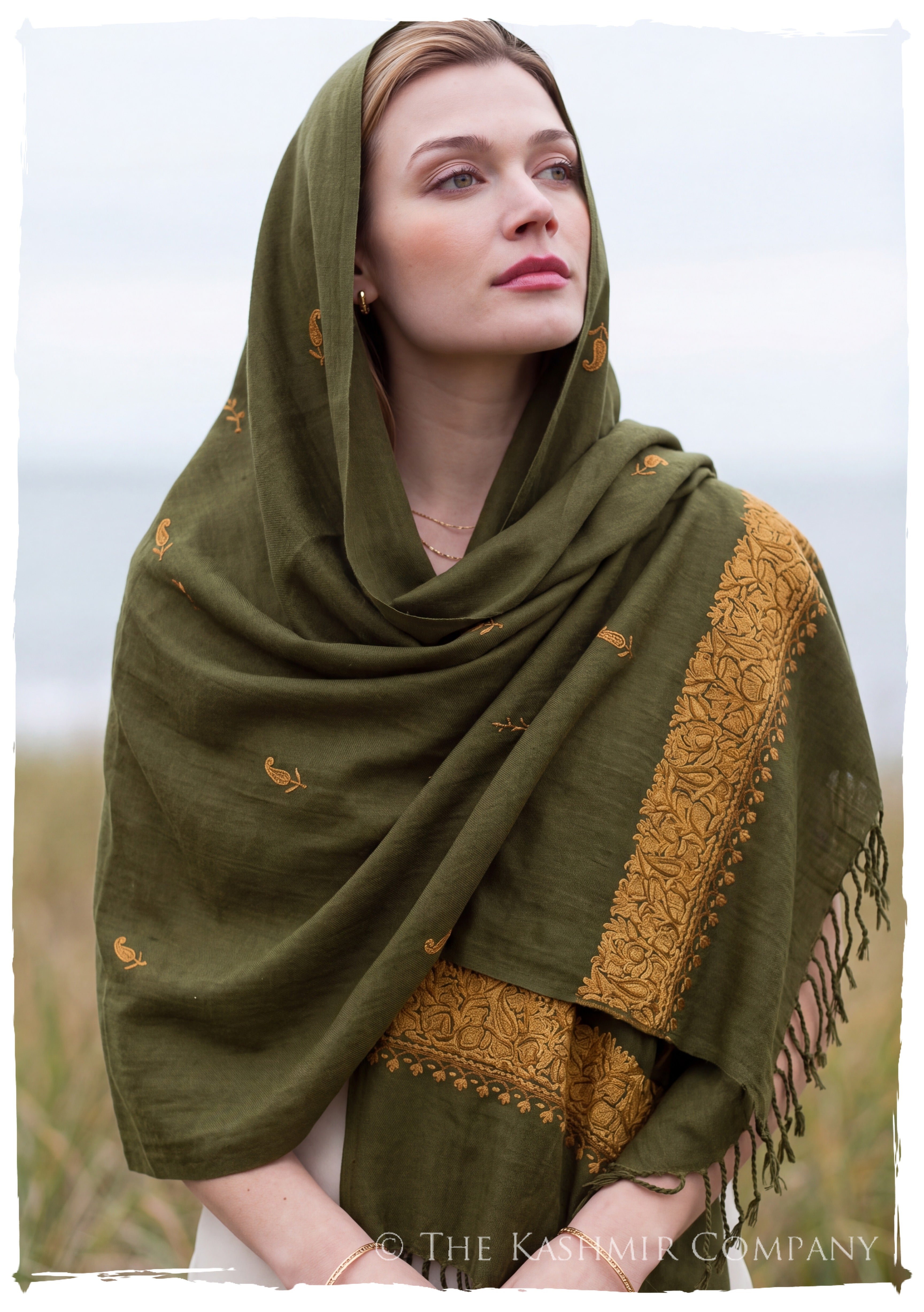Félice Frontières Paisley Gift Shawl — lifestyle