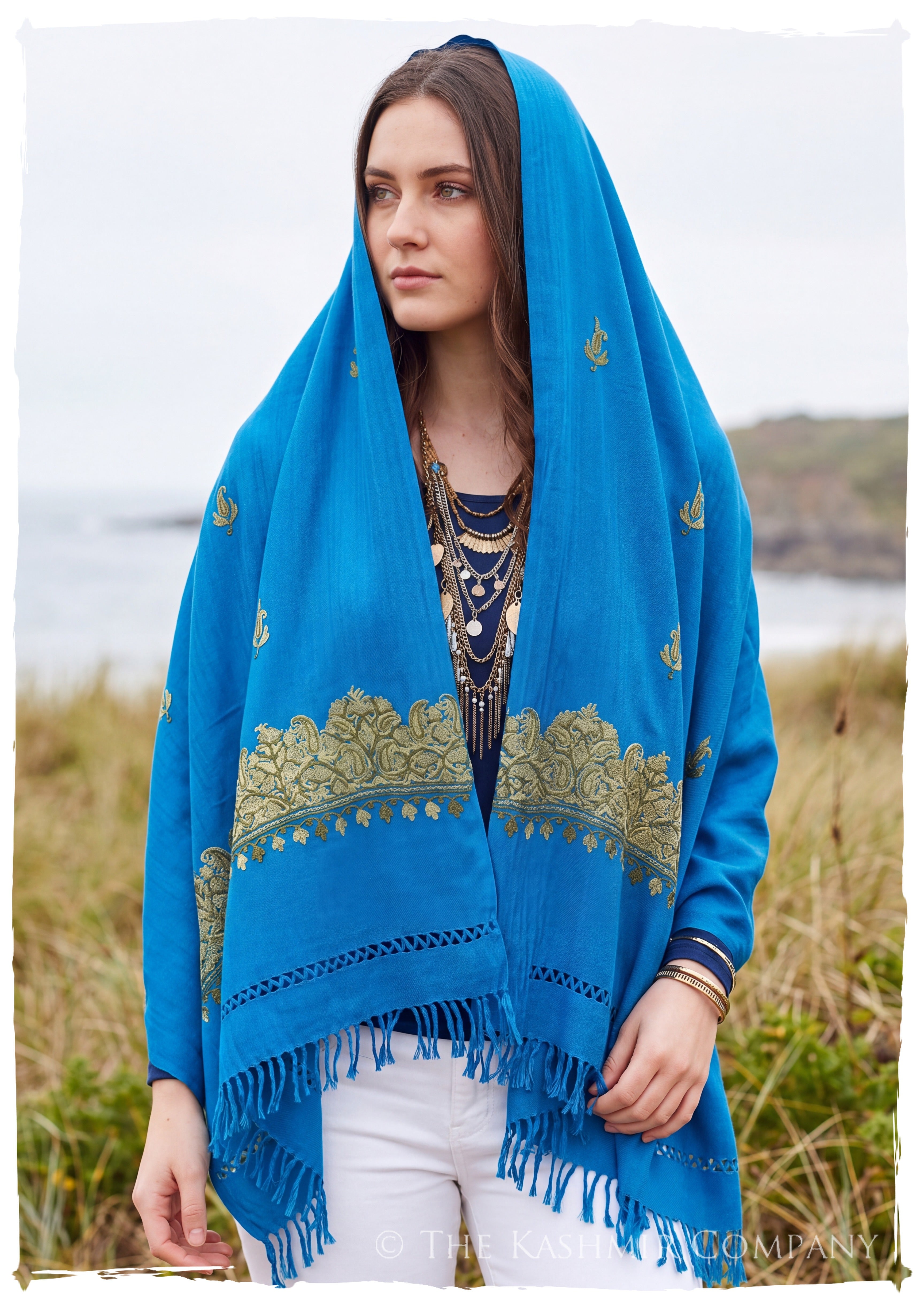 Marguerite Frontières Paisley Gift Shawl — lifestyle