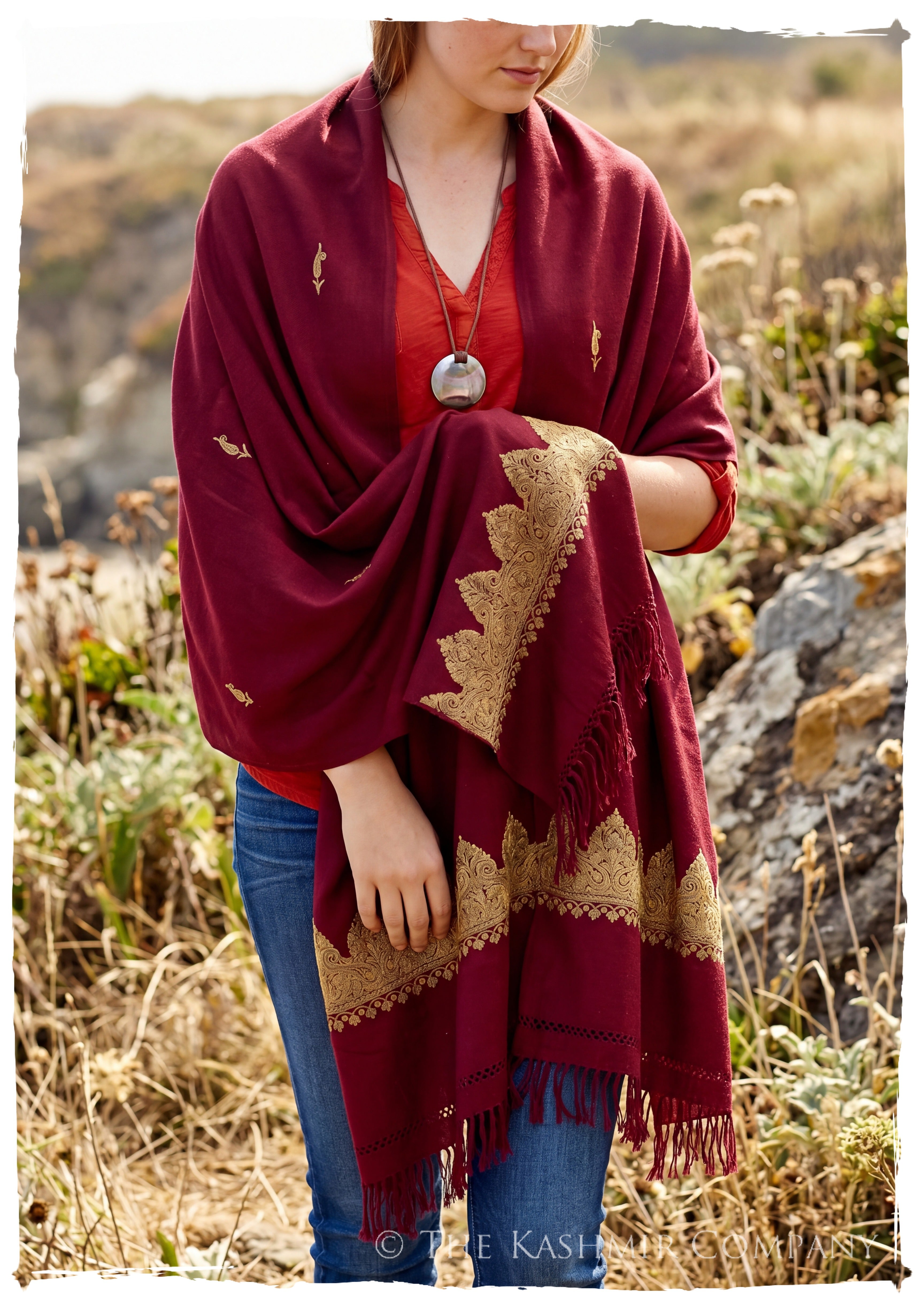 Pierrette Frontières Paisley Gift Shawl — lifestyle