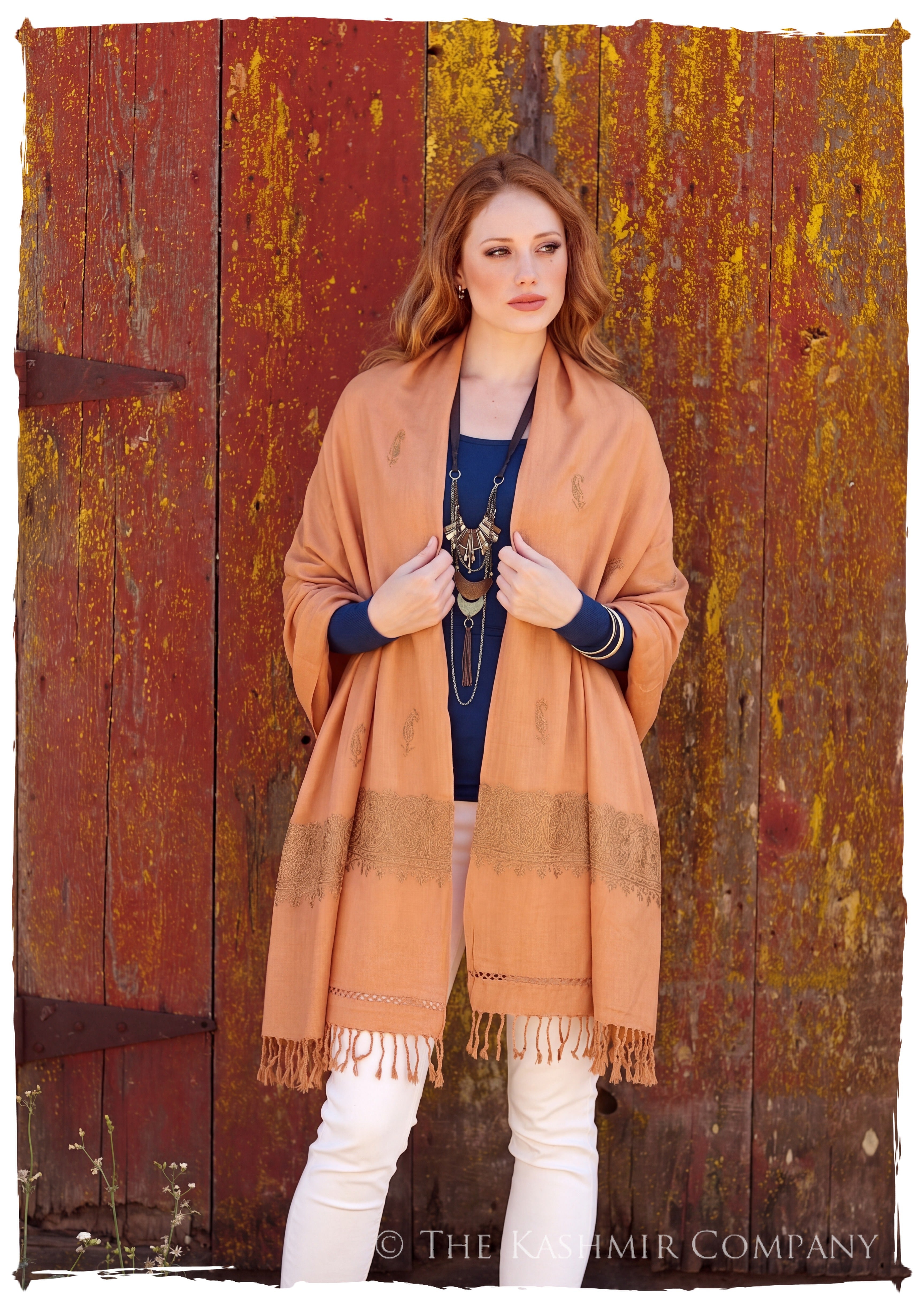 Rosalie Frontières Paisley Gift Shawl — lifestyle