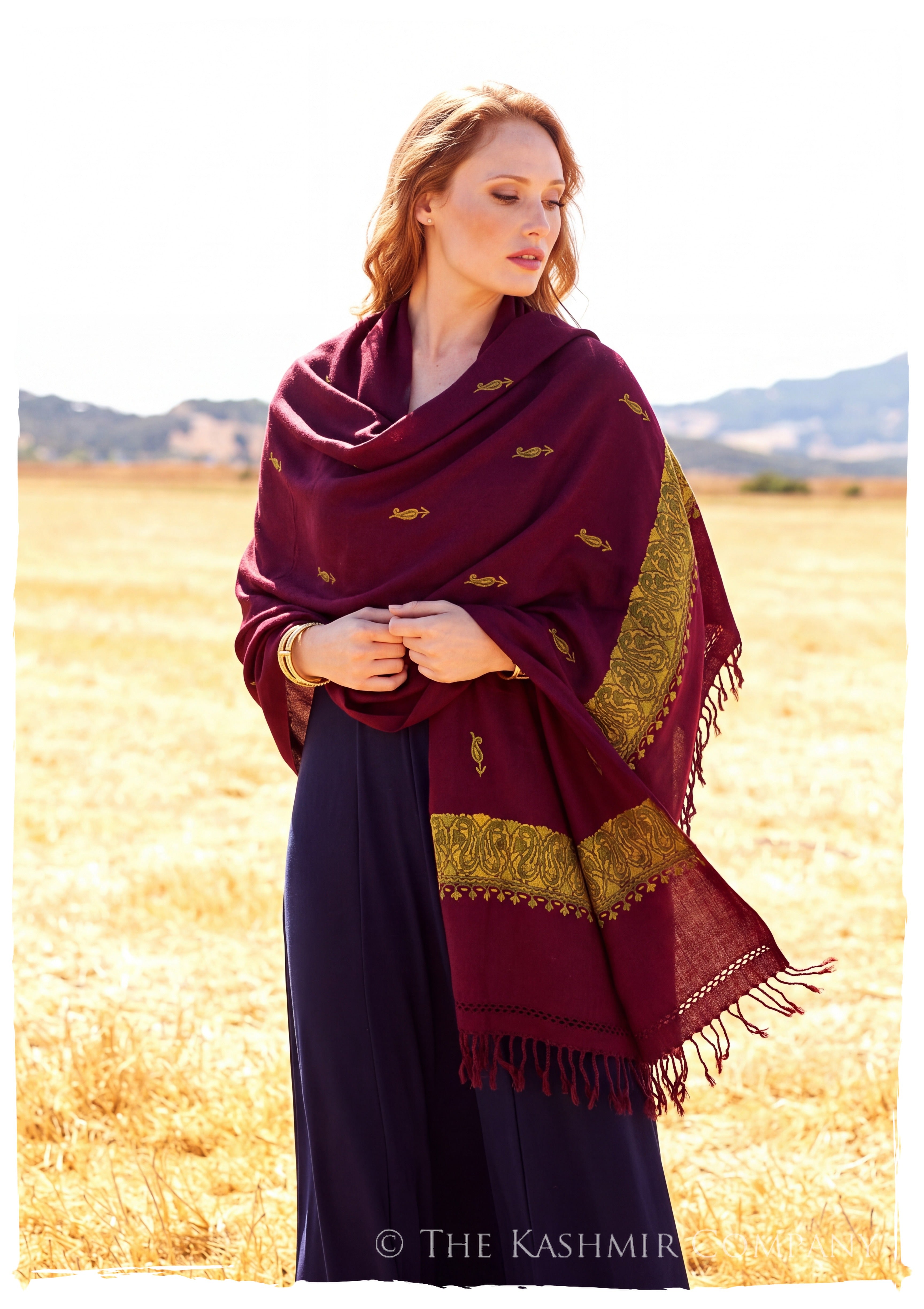 Sidonie Frontières Paisley Gift Shawl — lifestyle