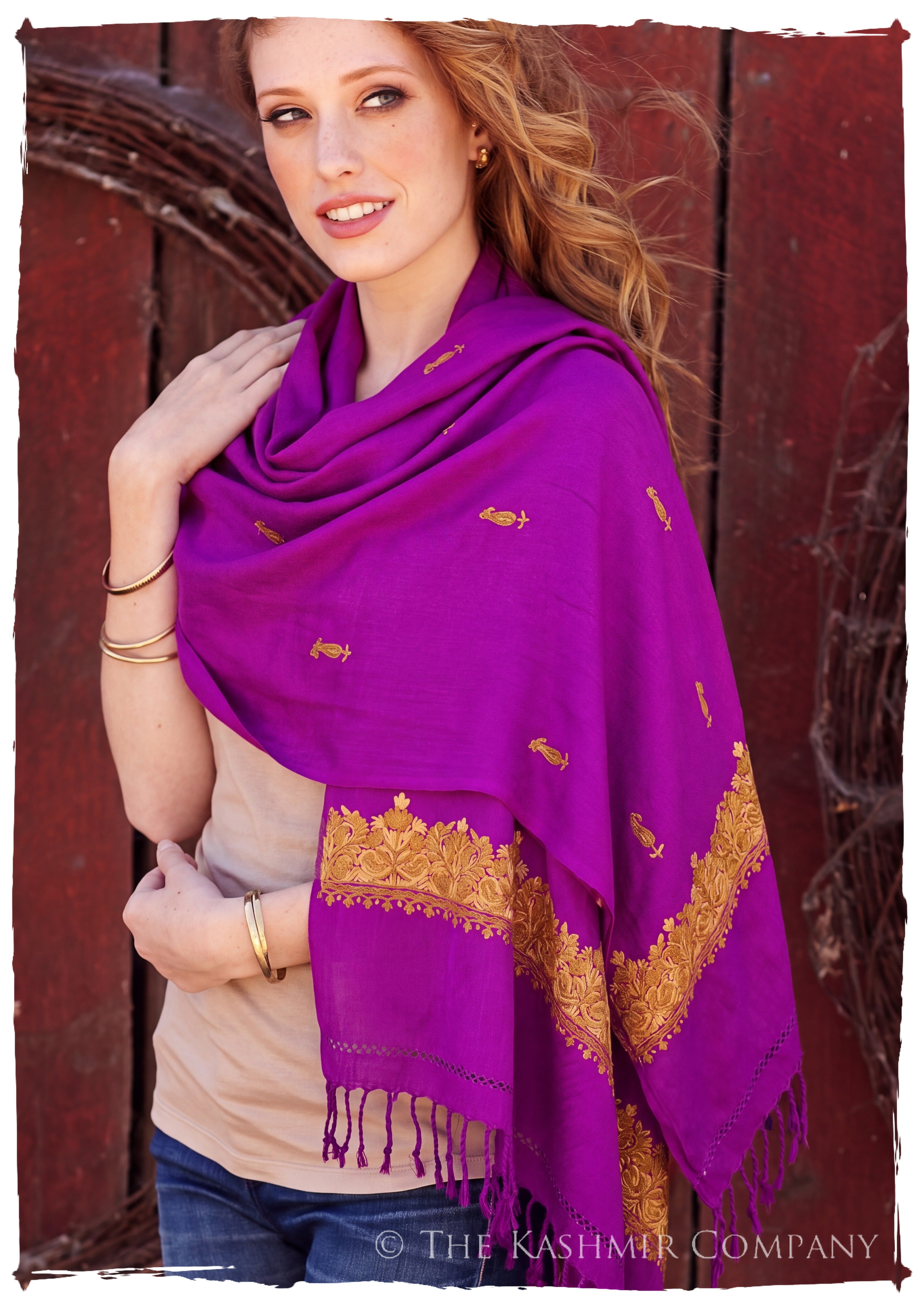 Suzanne Frontières Paisley Gift Shawl — lifestyle