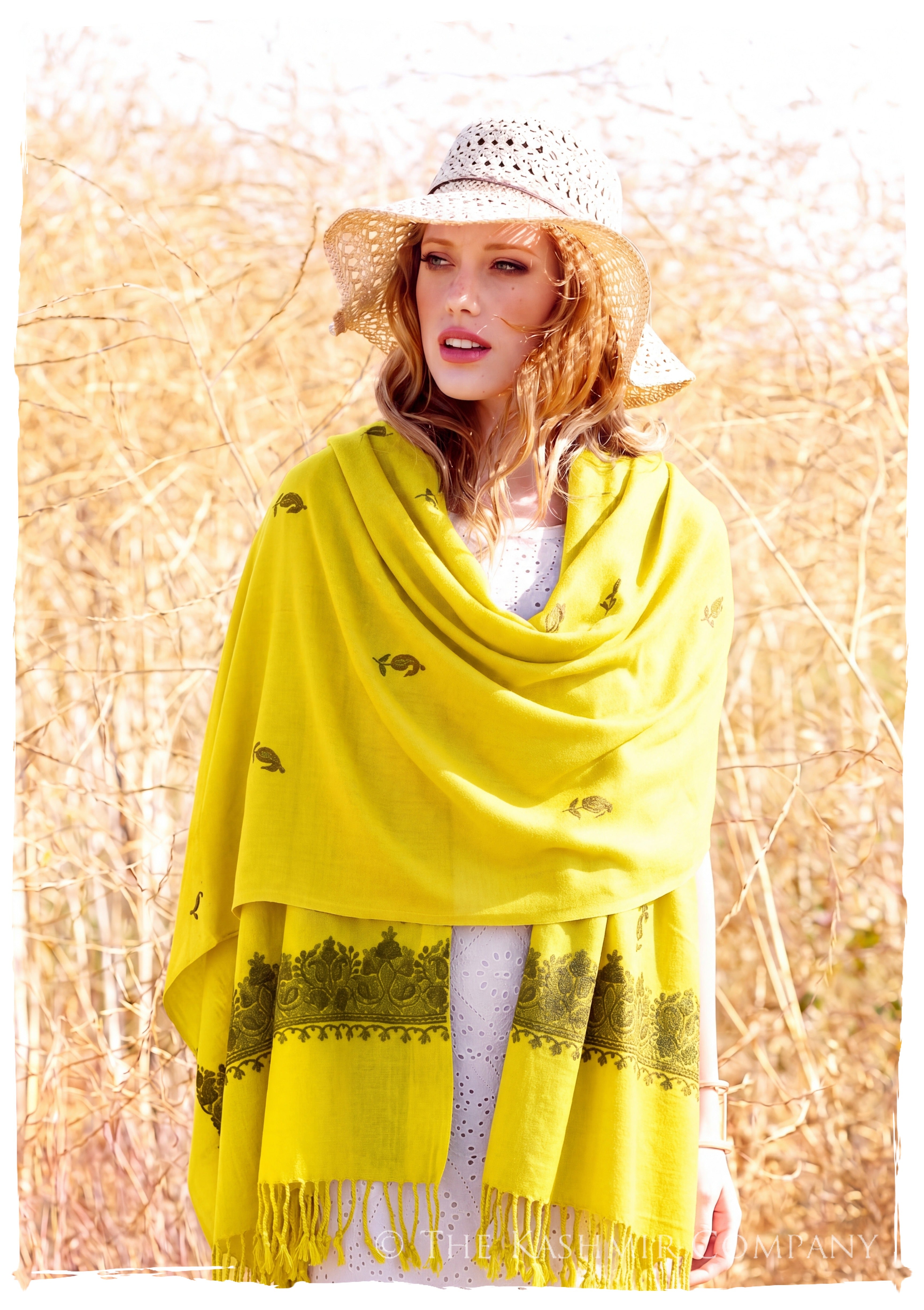 Yolanthe Frontières Paisley Gift Shawl — lifestyle
