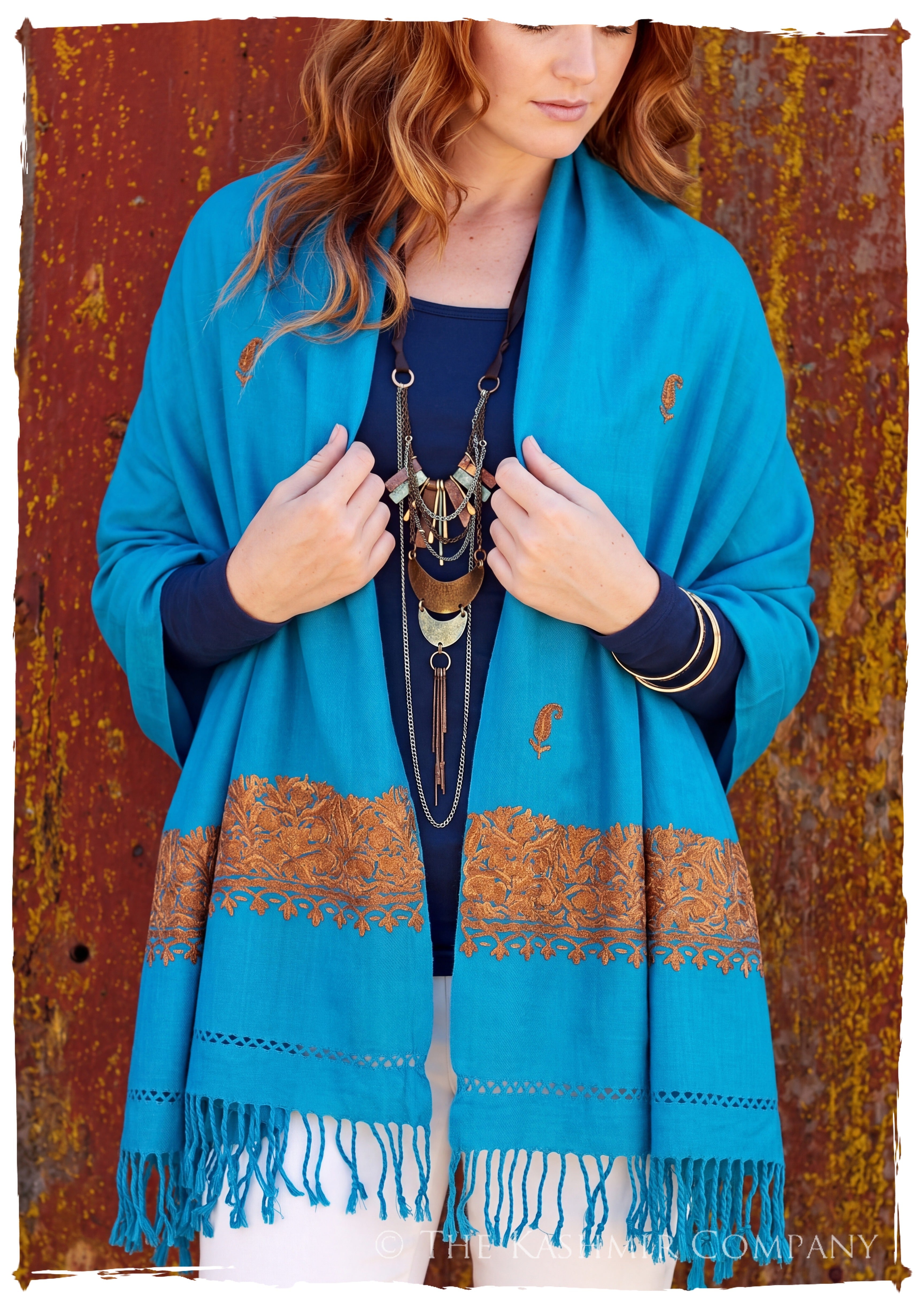 Joelene Frontières Paisley Gift Shawl — lifestyle