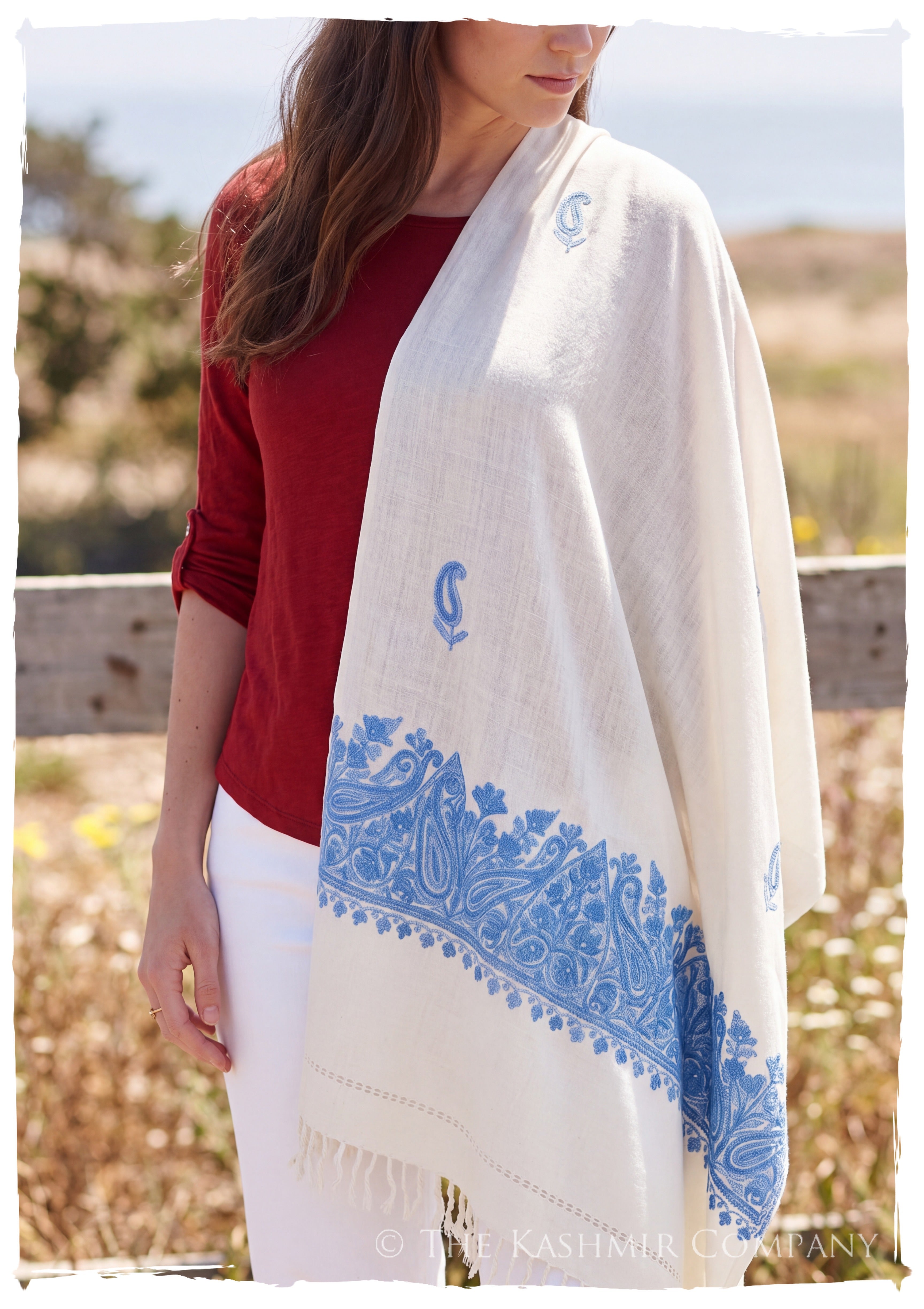 Marisol Frontières Paisley Gift Shawl — lifestyle