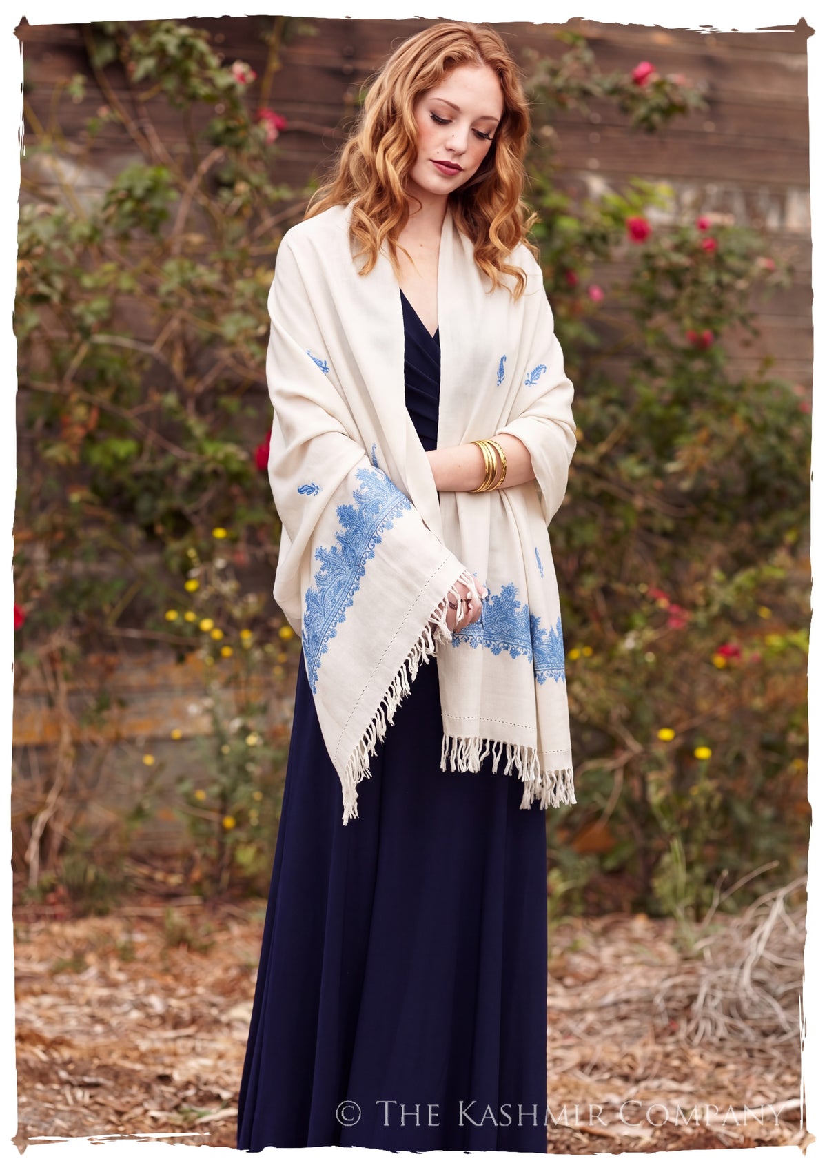 Marta Frontières Paisley Gift Shawl — lifestyle