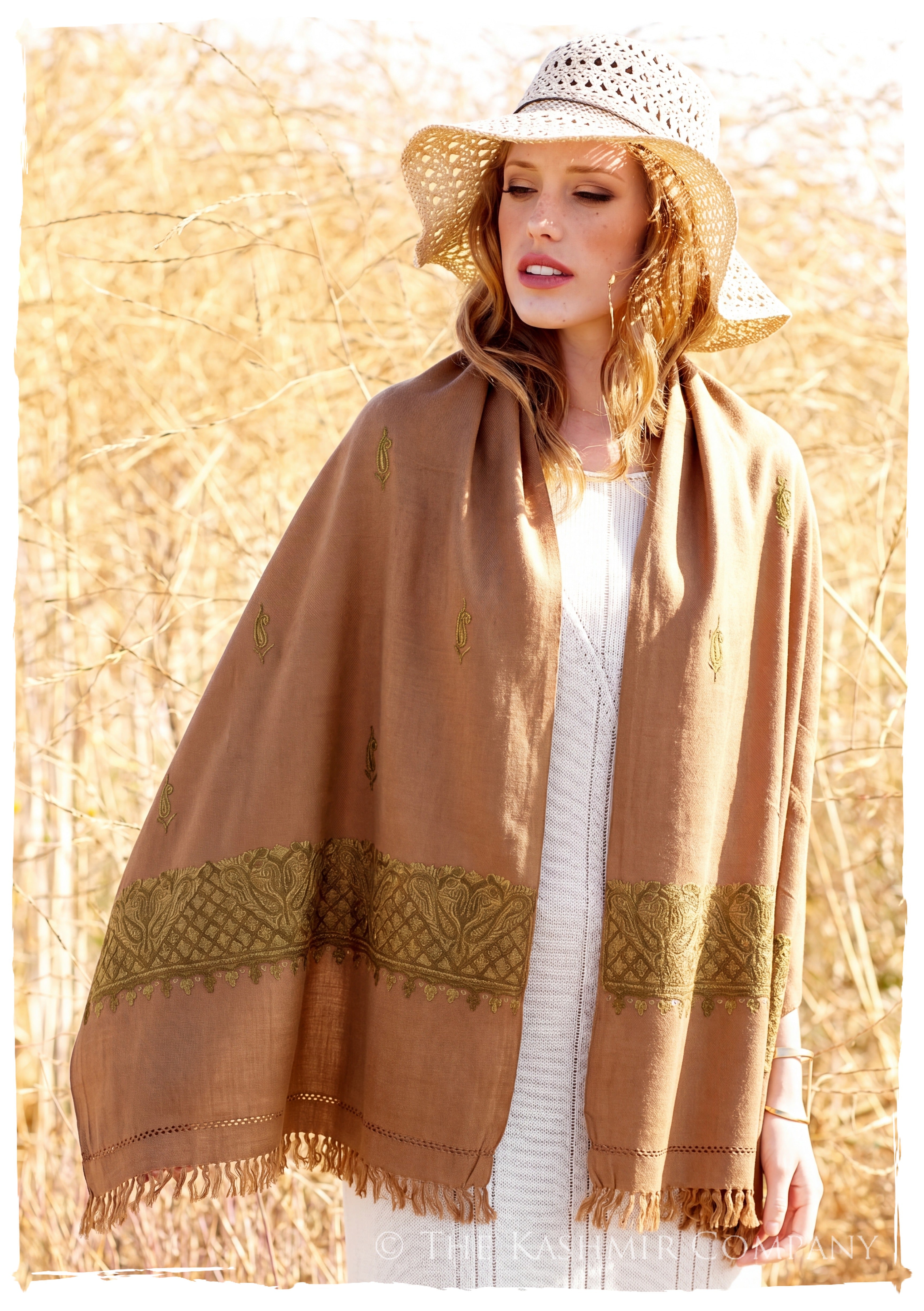 Milagros Frontières Paisley Gift Shawl — lifestyle