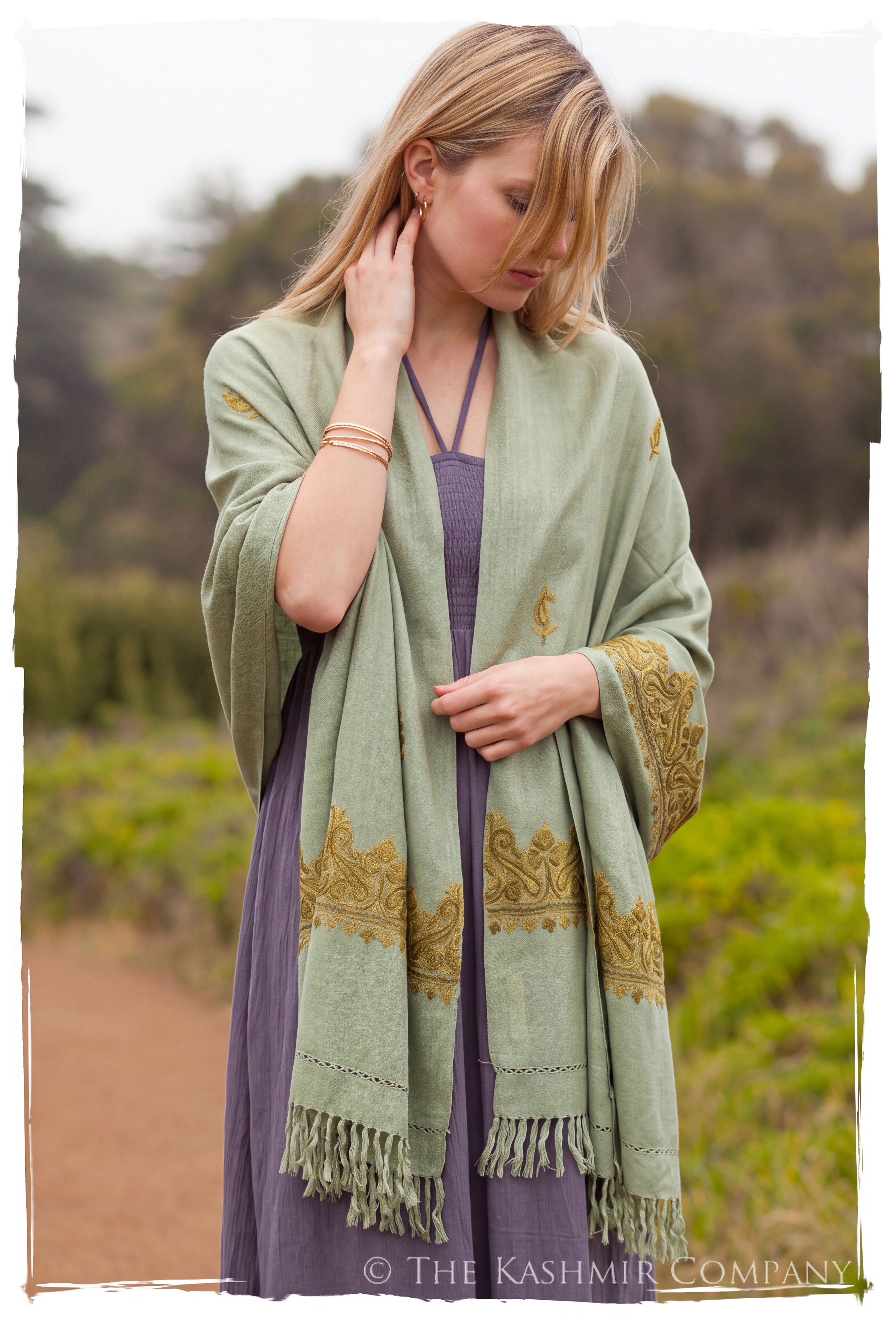 Tonia Frontières Paisley Gift Shawl — lifestyle