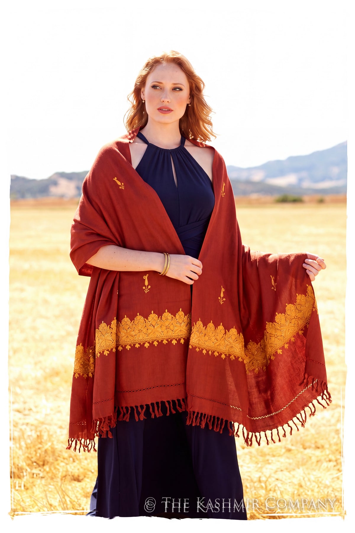 Valeria Frontières Paisley Gift Shawl — lifestyle