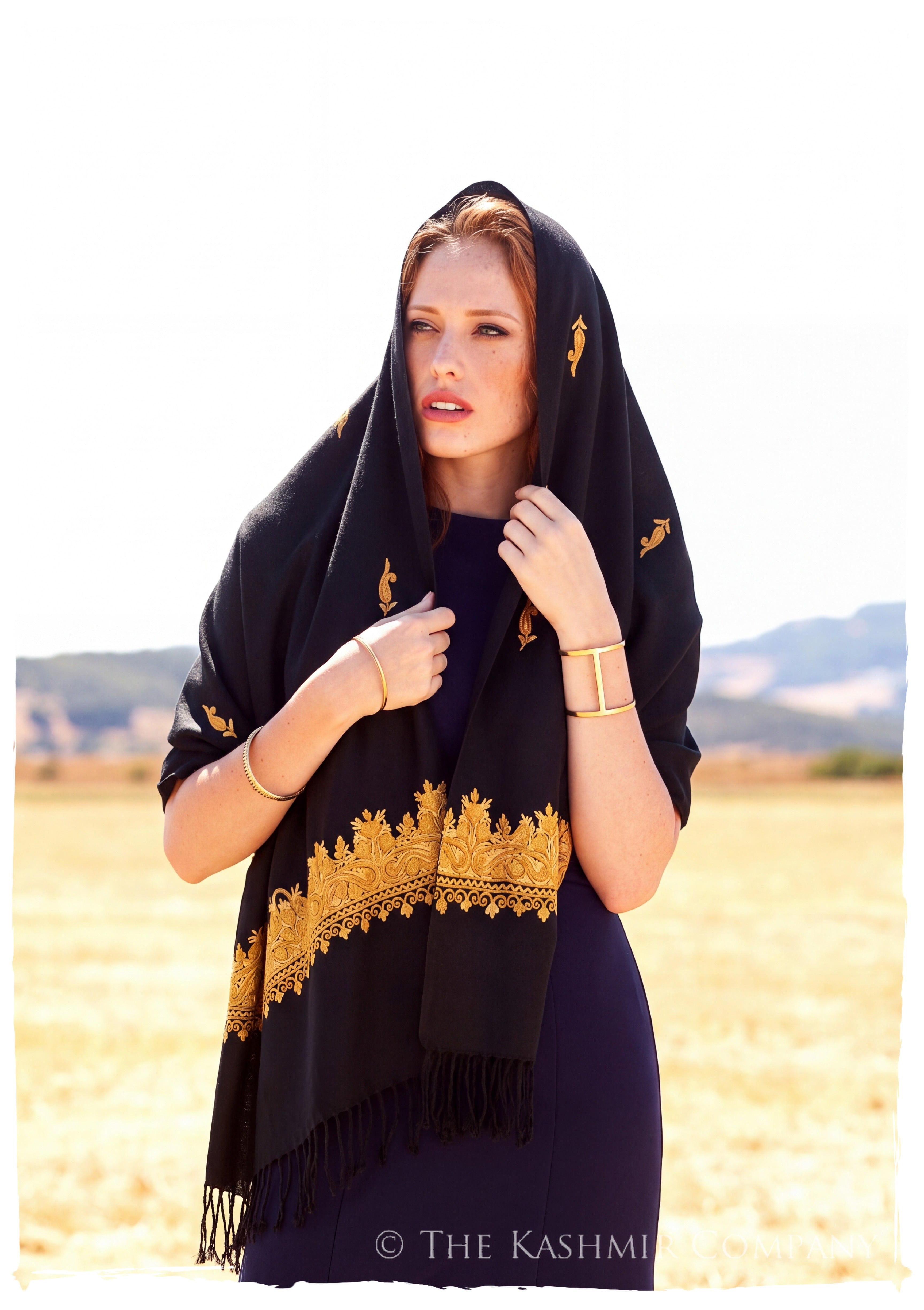 Amparo Frontières Paisley Gift Shawl — lifestyle