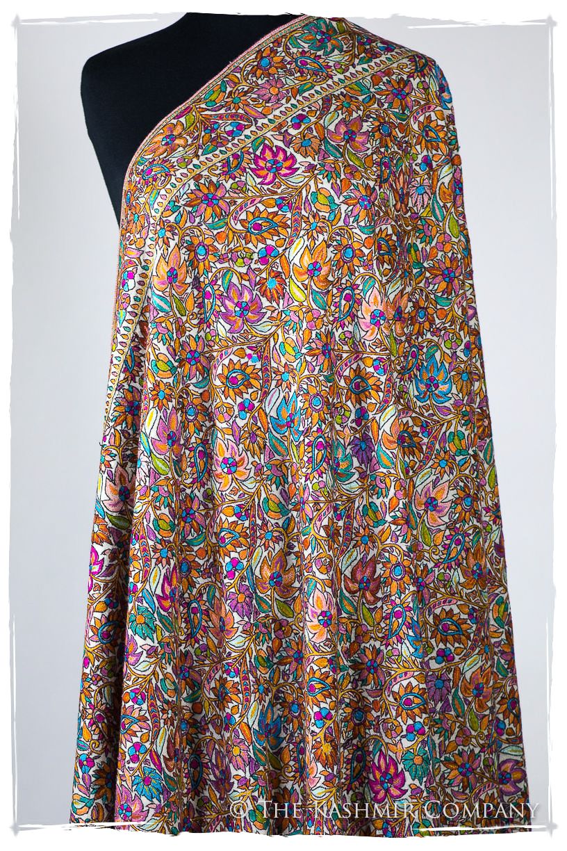 Fleur Tropicale Tahiti - Grand Pashmina Shawl