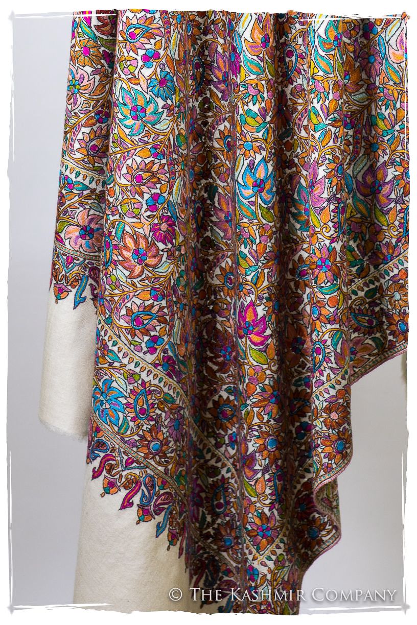 Fleur Tropicale Tahiti - Grand Pashmina Shawl