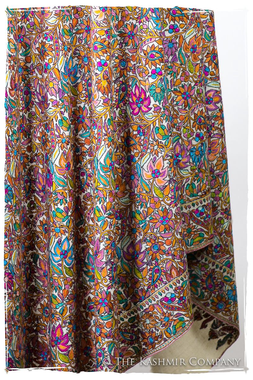 Fleur Tropicale Tahiti - Grand Pashmina Shawl