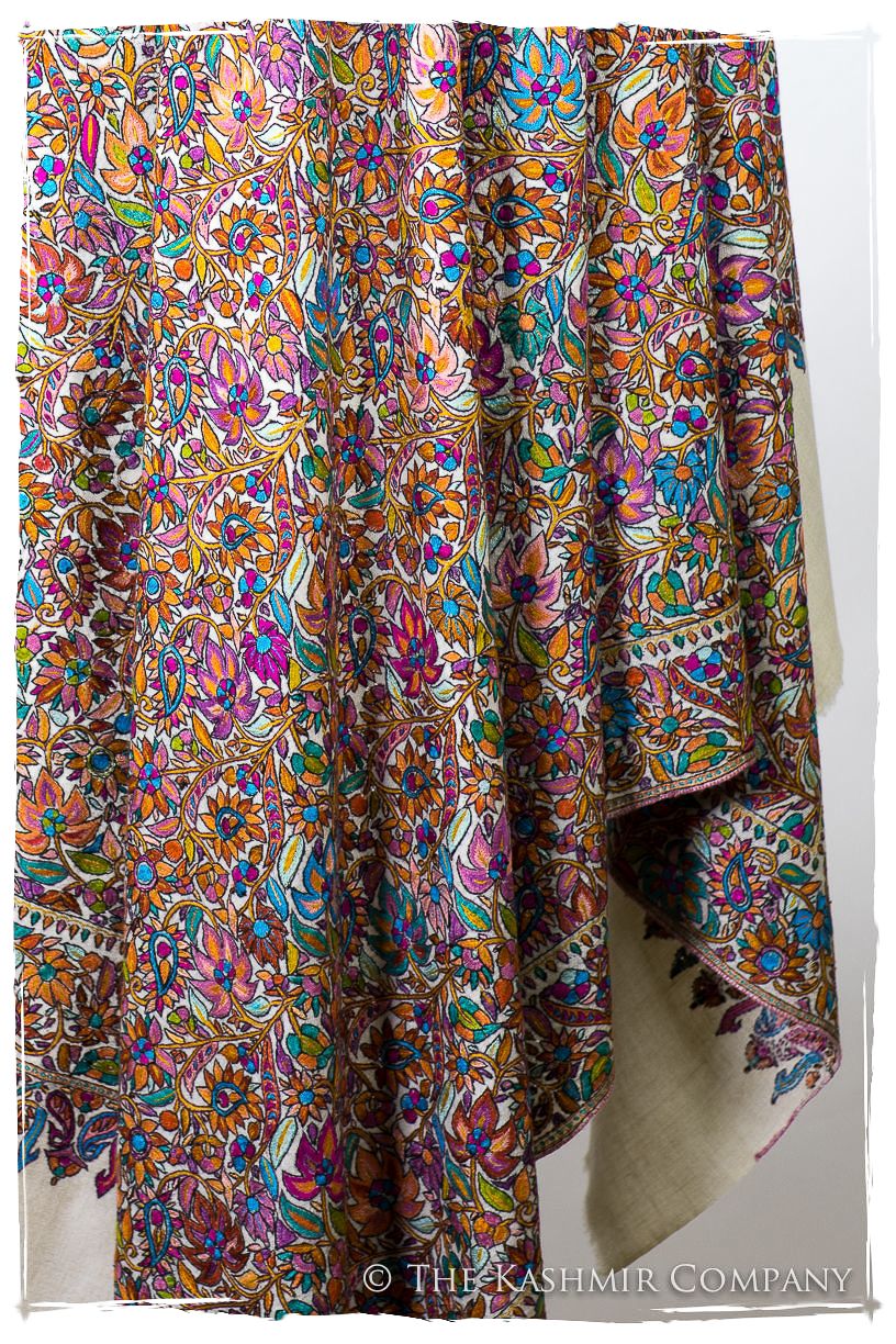 Fleur Tropicale Tahiti - Grand Pashmina Shawl