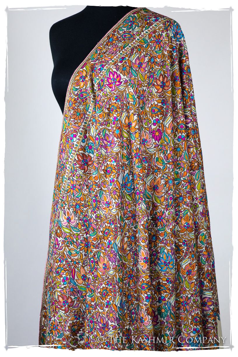 Fleur Tropicale Tahiti - Grand Pashmina Shawl