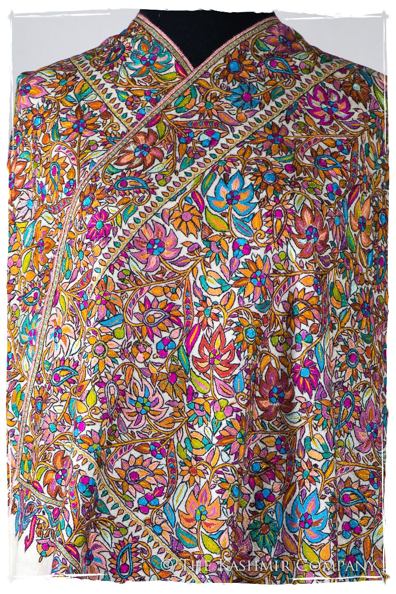 Fleur Tropicale Tahiti - Grand Pashmina Shawl