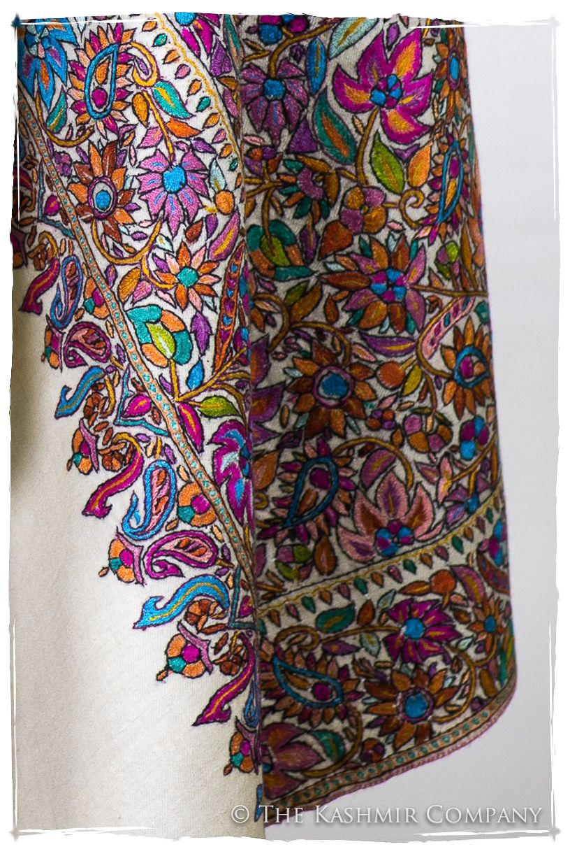 Fleur Tropicale Tahiti - Grand Pashmina Shawl