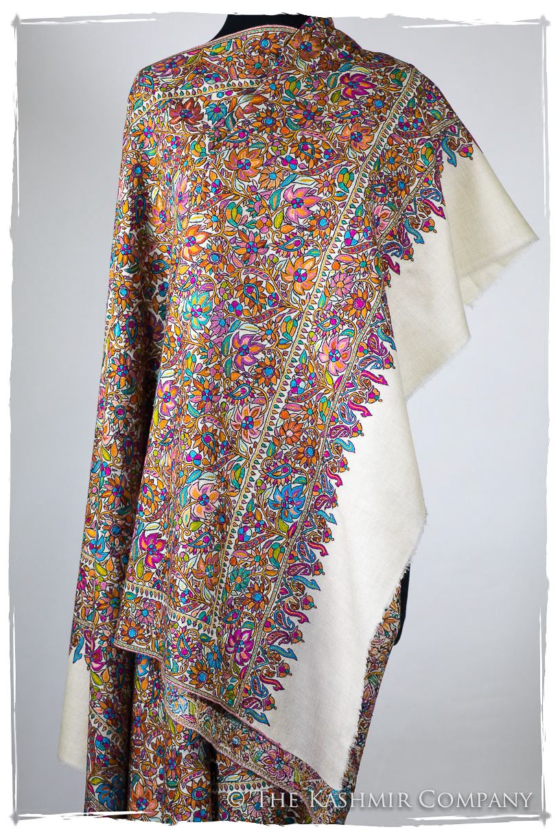 Fleur Tropicale Tahiti - Grand Pashmina Shawl