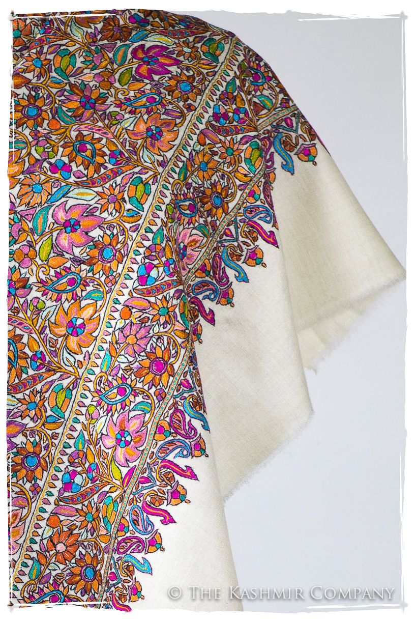 Fleur Tropicale Tahiti - Grand Pashmina Shawl