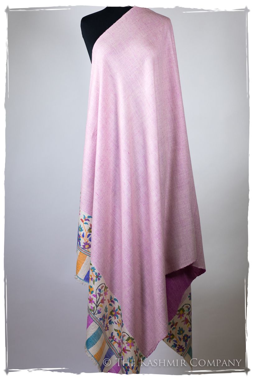 Verre Rose - Kani Grand Handloom Reversible Pashmina Shawl