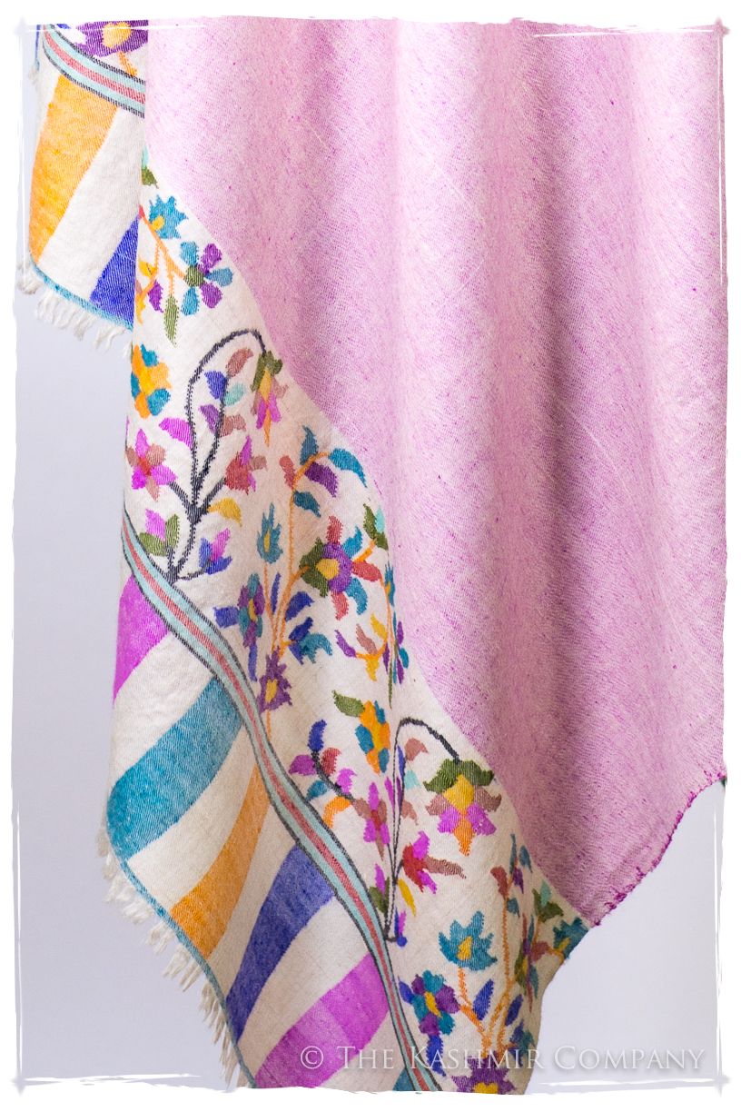 Verre Rose - Kani Grand Handloom Reversible Pashmina Shawl