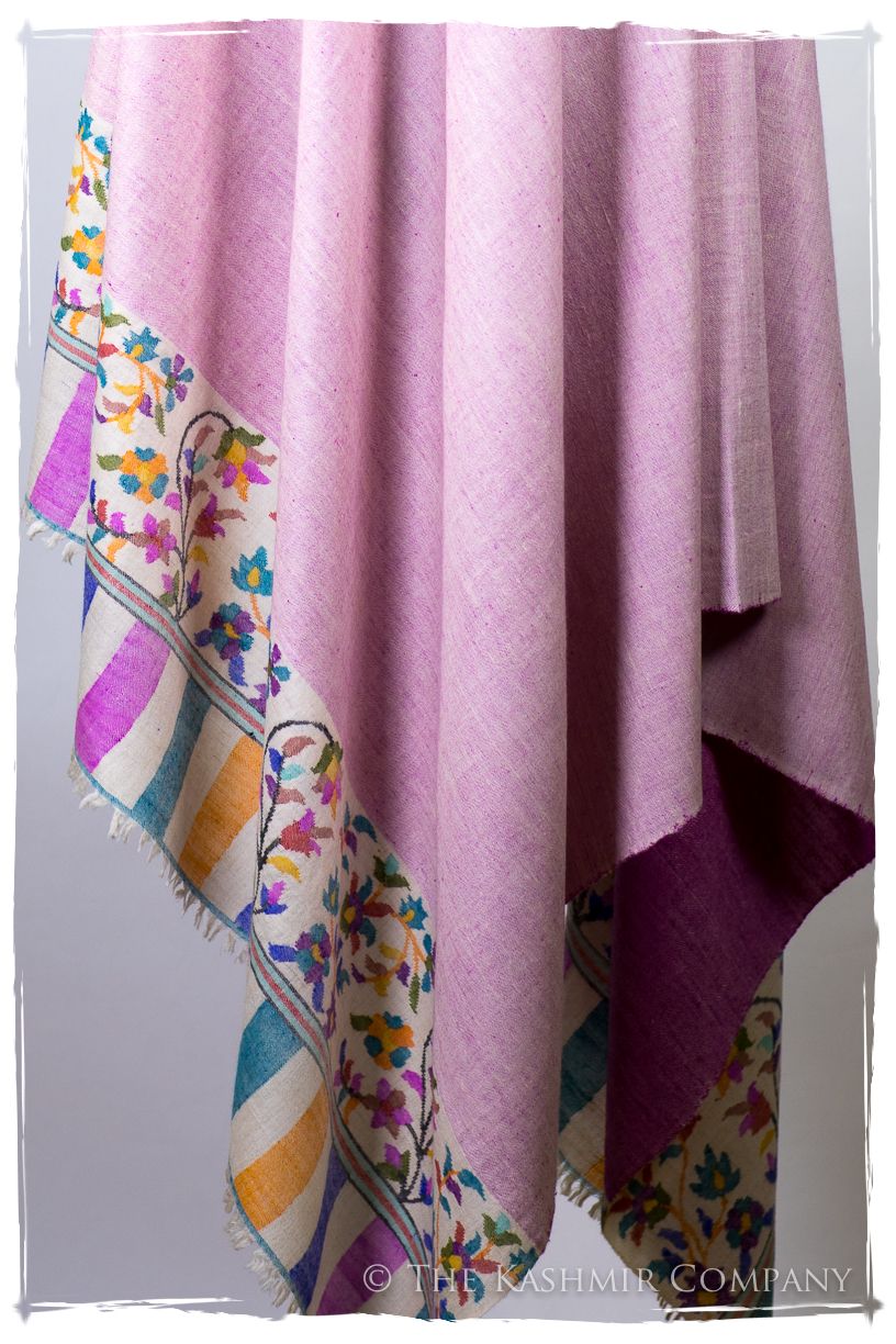 Verre Rose - Kani Grand Handloom Reversible Pashmina Shawl