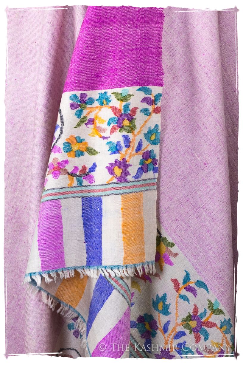 Verre Rose - Kani Grand Handloom Reversible Pashmina Shawl