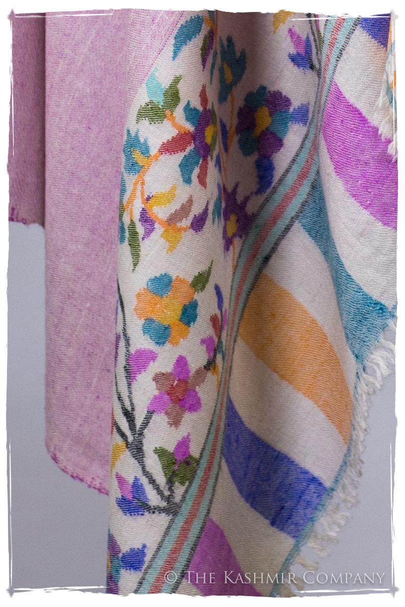 Verre Rose - Kani Grand Handloom Reversible Pashmina Shawl