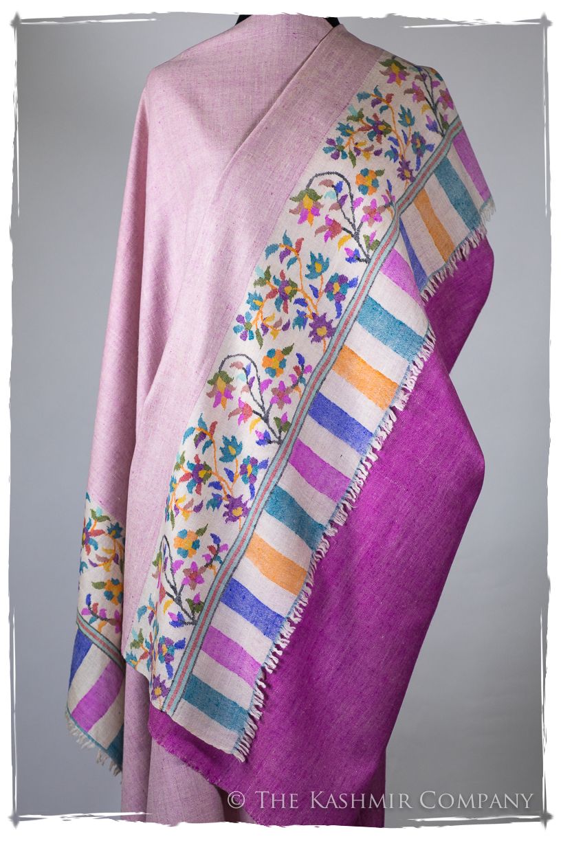 Verre Rose - Kani Grand Handloom Reversible Pashmina Shawl
