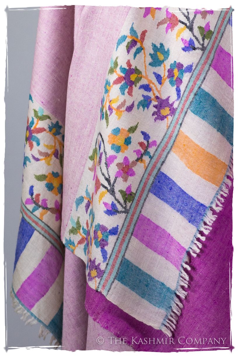 Verre Rose - Kani Grand Handloom Reversible Pashmina Shawl