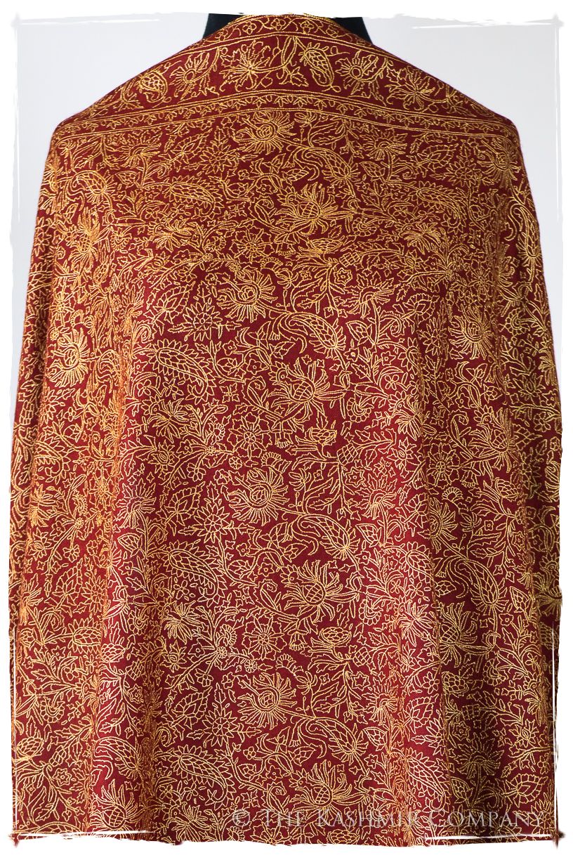 Bordeaux Moondance - Grand Pashmina Shawl