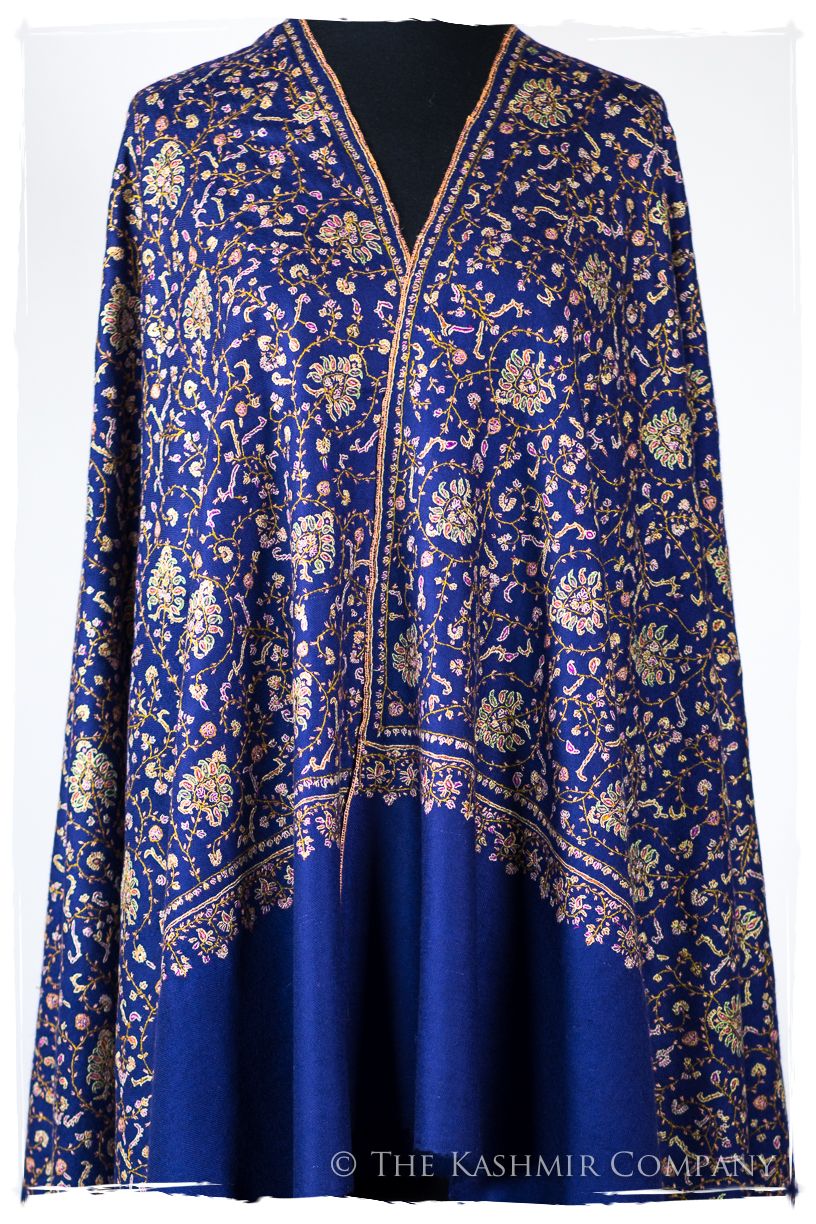 La Poésie Bleu - Grand Pashmina Shawl