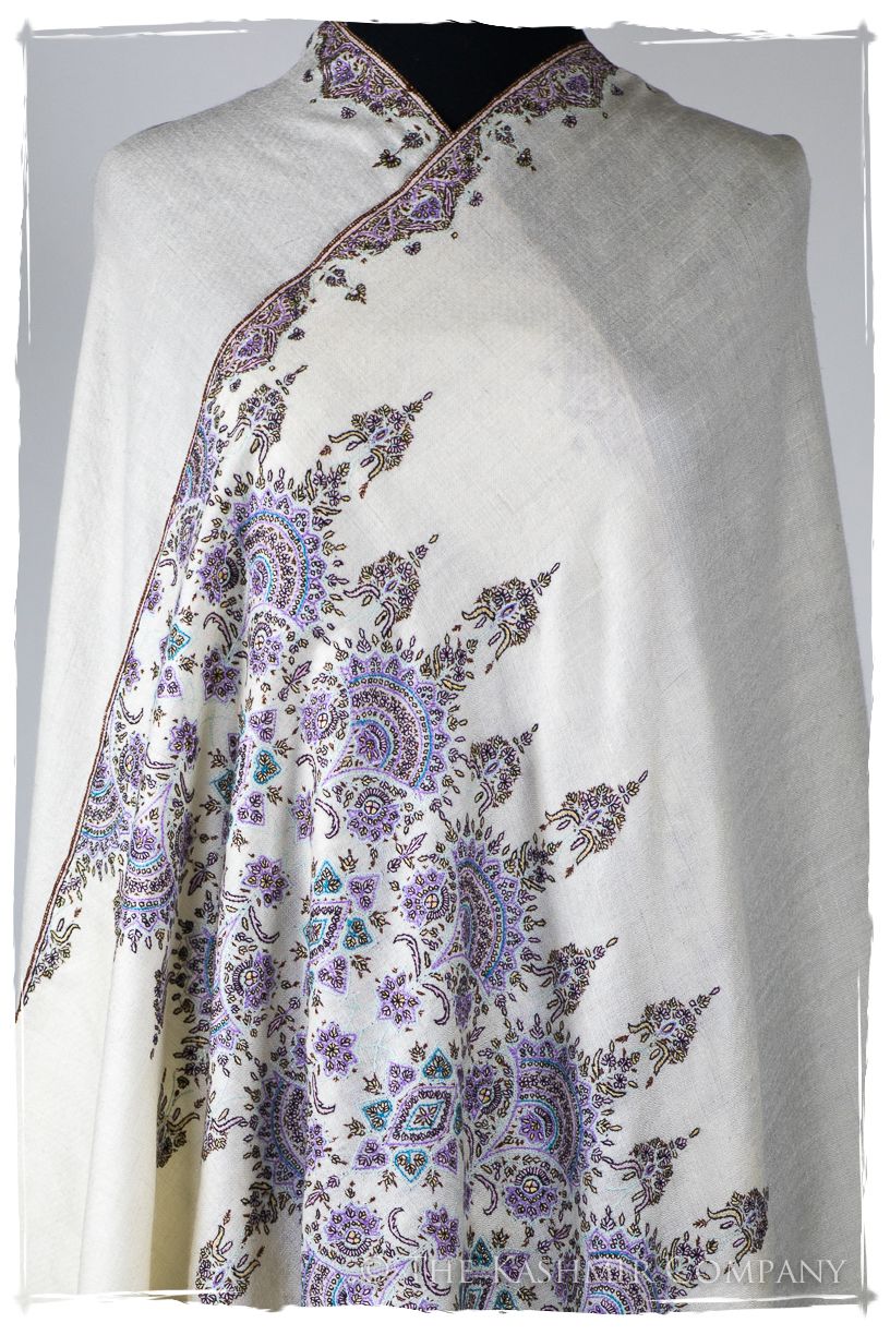 La Rêves de Printemps Bleu - Grand Pashmina Shawl