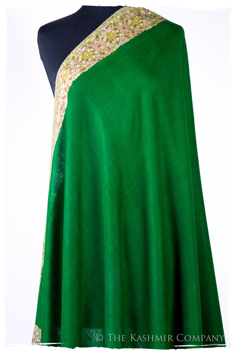 Mughal Émeraude - Grand Pashmina Shawl