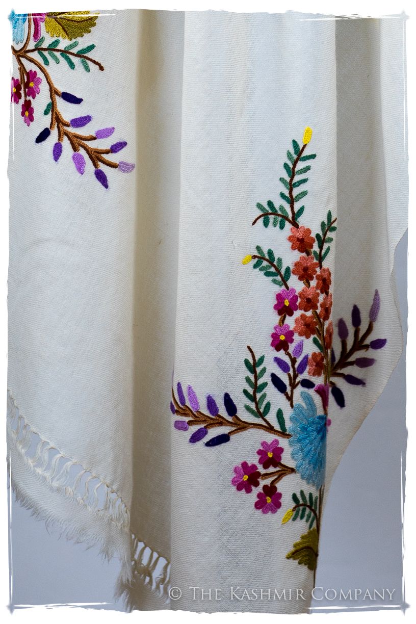 Jardin Pastel Français Voilet Bouquet Mascarade Shawl