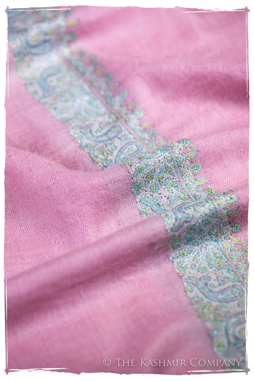 Frontière Paisley Rose Jardin L'amour Soft Cashmere Scarf/Shawl