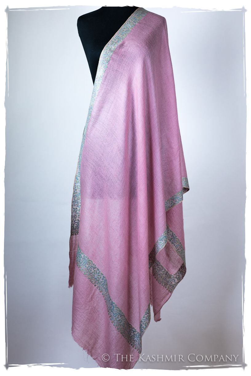 Frontière Paisley Rose Jardin L'amour Soft Cashmere Scarf/Shawl