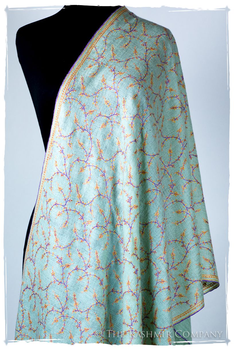 Jade de Cléopâtre Jardin L'amour Soft Cashmere Scarf/Shawl