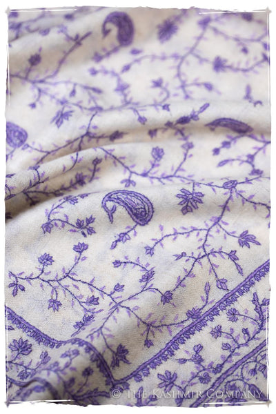 Imperial Purple de Paisley L'amour Soft Cashmere Scarf/Shawl
