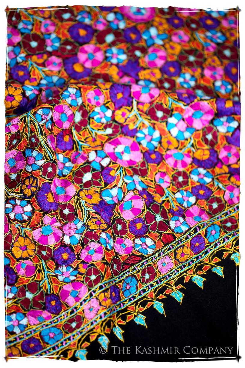 Denain Papier Mâché Fleurs La Rive Gauche Shawl