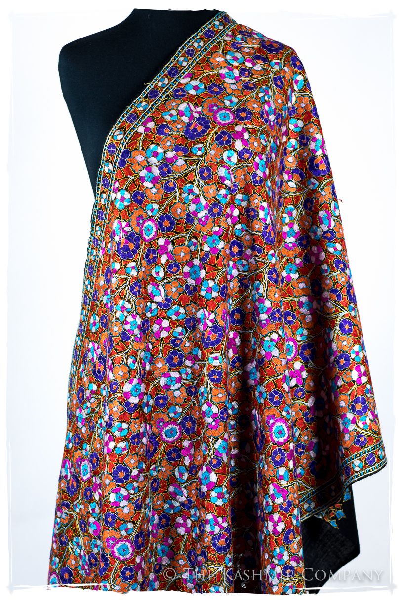 Lisieux Papier Mâché Fleurs La Rive Gauche Shawl