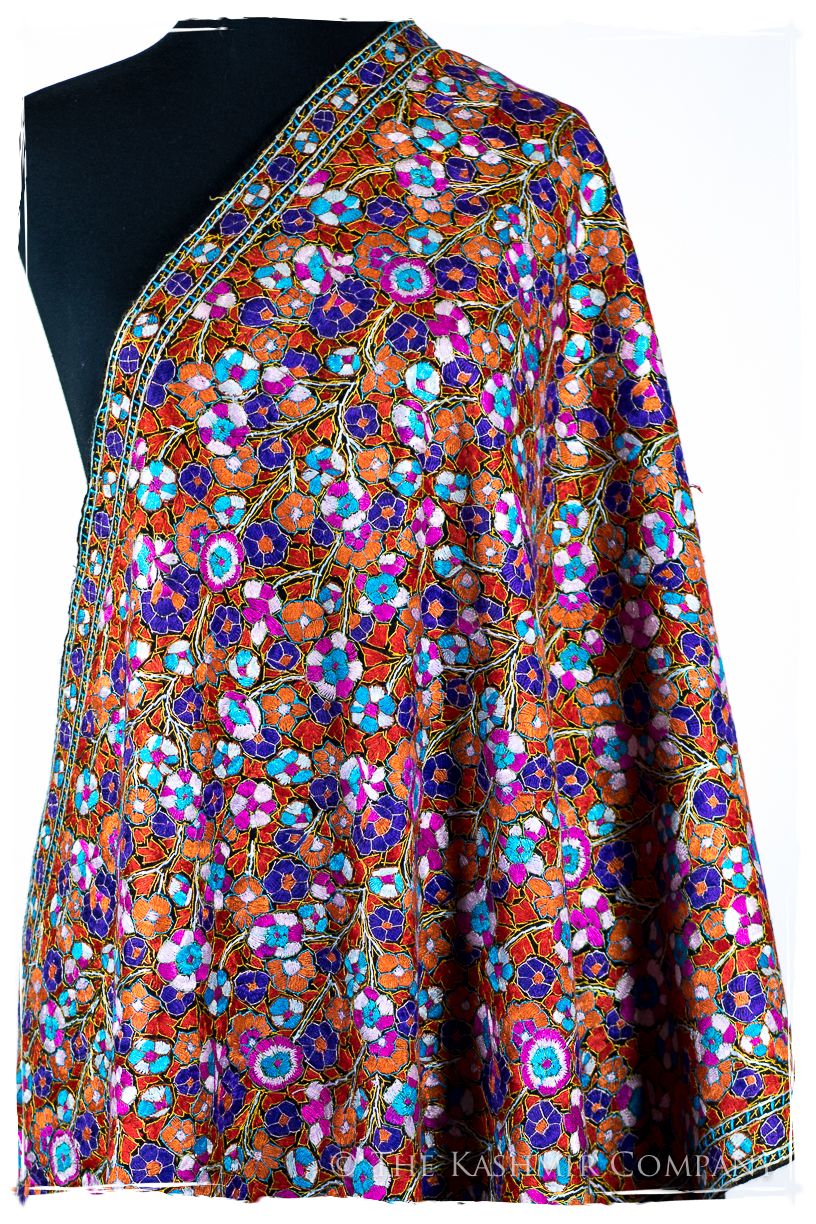 Lisieux Papier Mâché Fleurs La Rive Gauche Shawl