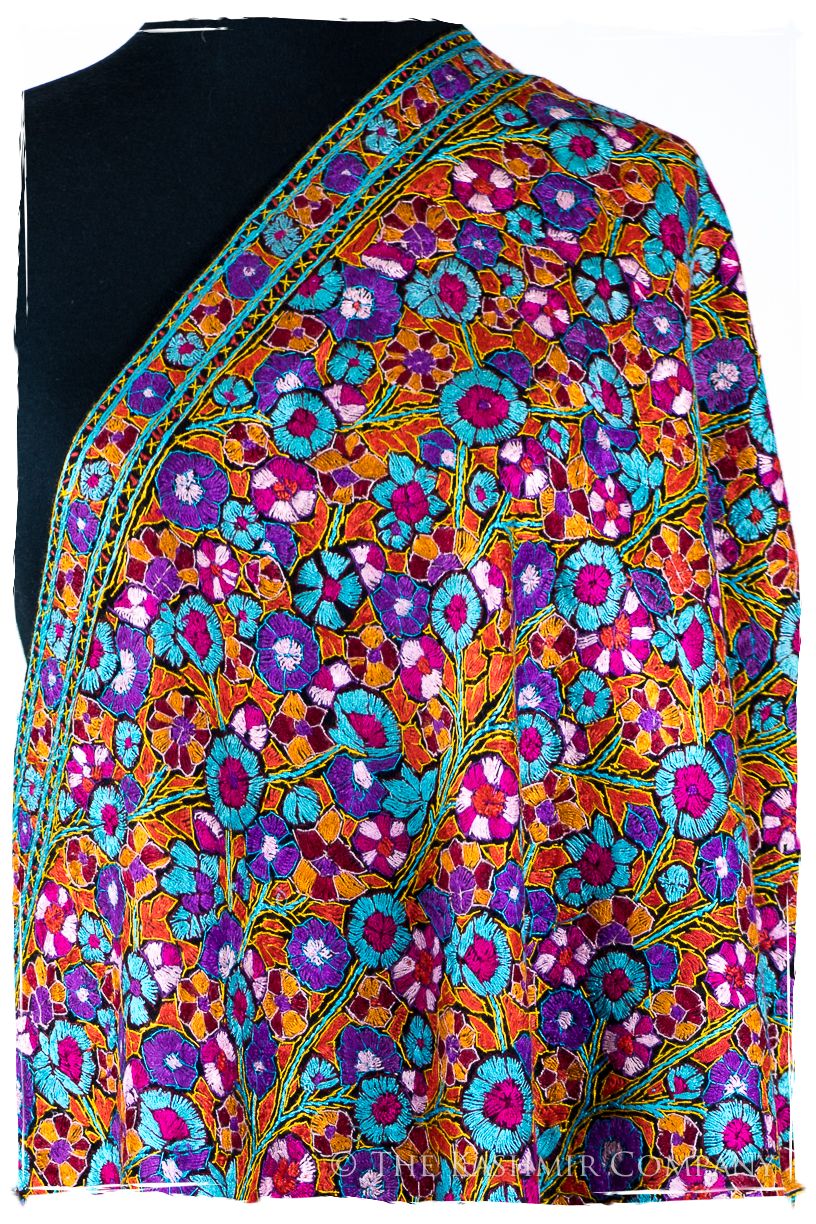 Beaune Papier Mâché Fleurs La Rive Gauche Shawl